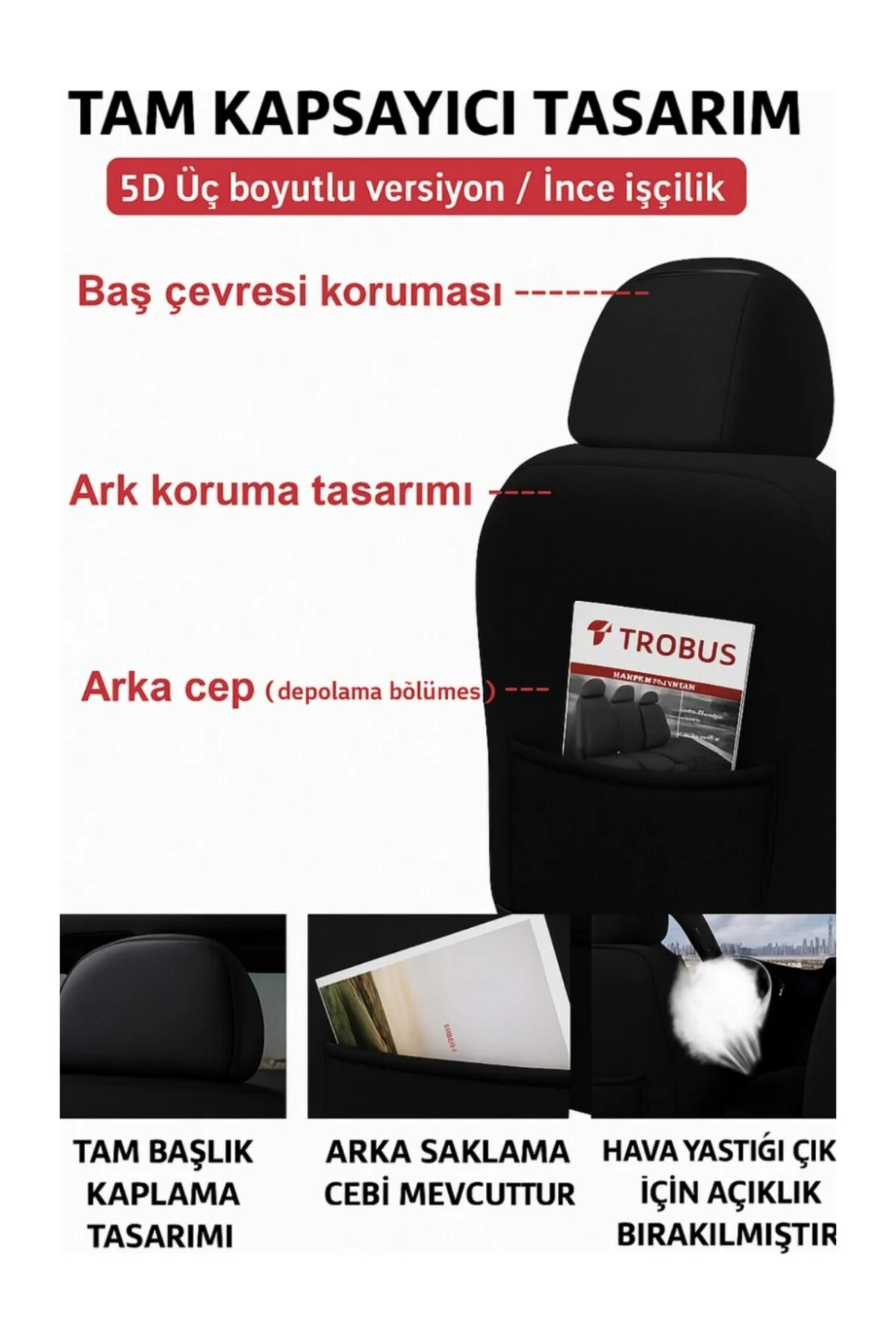 Üniversal Nergis Serisi Tay Tüyü Lacost Oto Koltuk Kılıfı – Kırmı