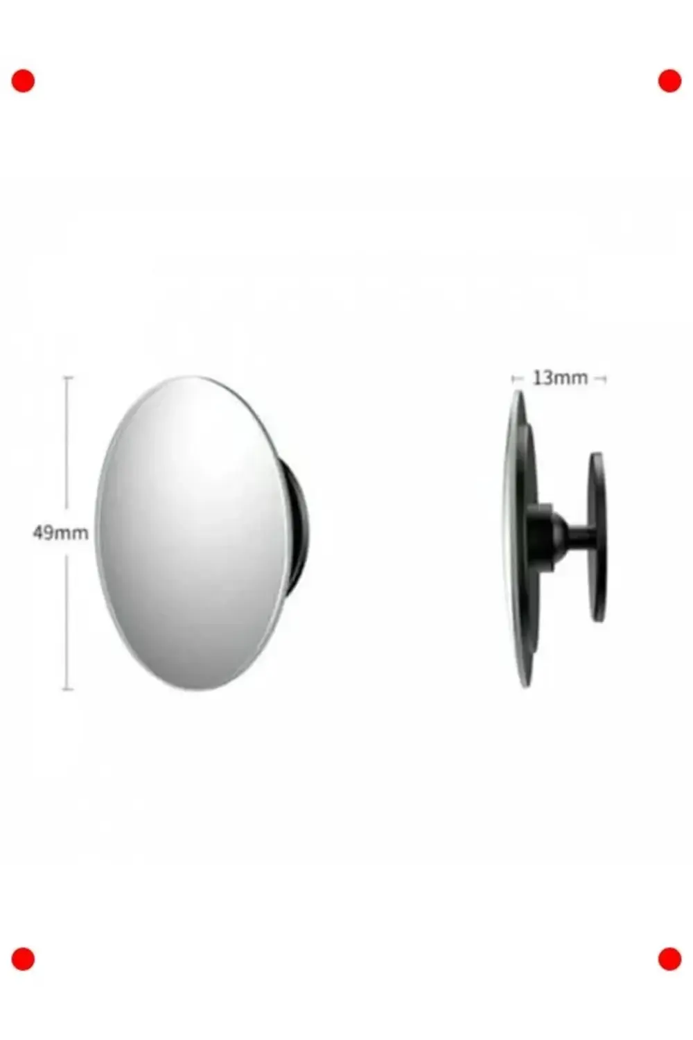 Universal Oynar Başlıklı Kör Nokta Aynası, 2'li Set
