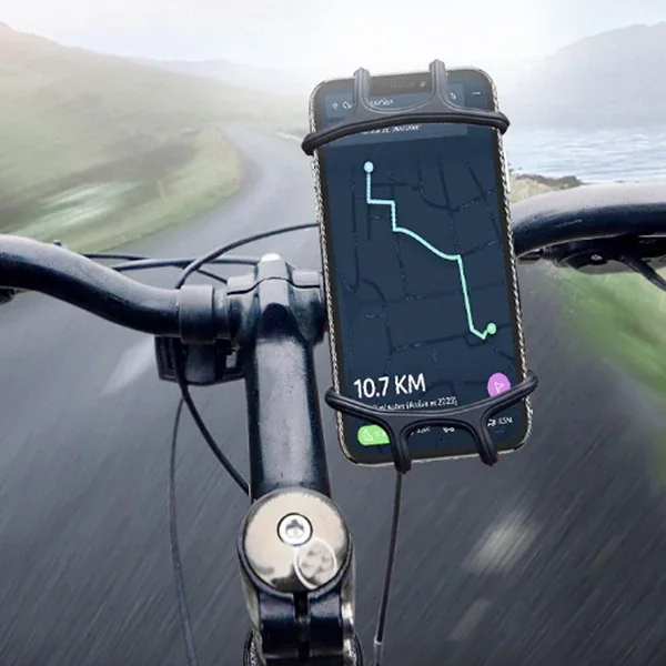 Universal Silikon Bisiklet & Motosiklet Telefon Tutucu - 4.0/6.3'' - Waterproof
