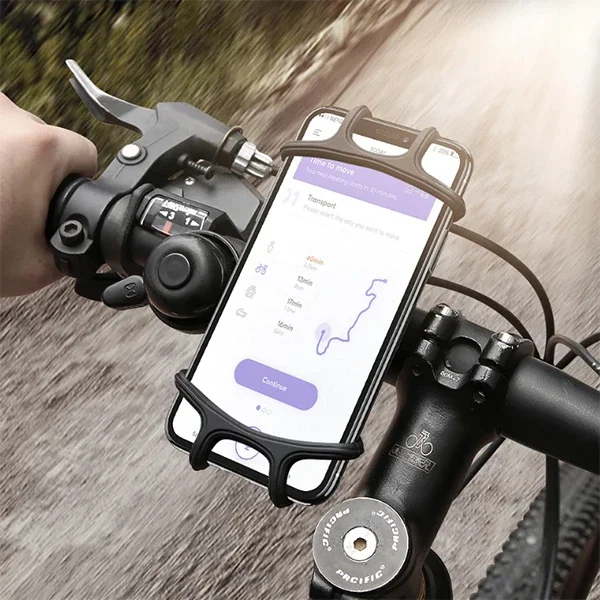 Universal Silikon Bisiklet & Motosiklet Telefon Tutucu - 4.0/6.3'' - Waterproof