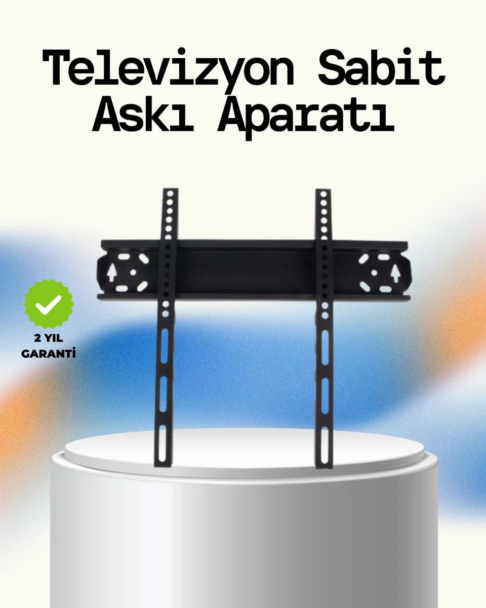 Universal TV Askı Aparatı 32-65 İnç Güçlü Çelik Gövde - Sağa Sola Ayarlı ve 75kg Taşıma Kapasitesi