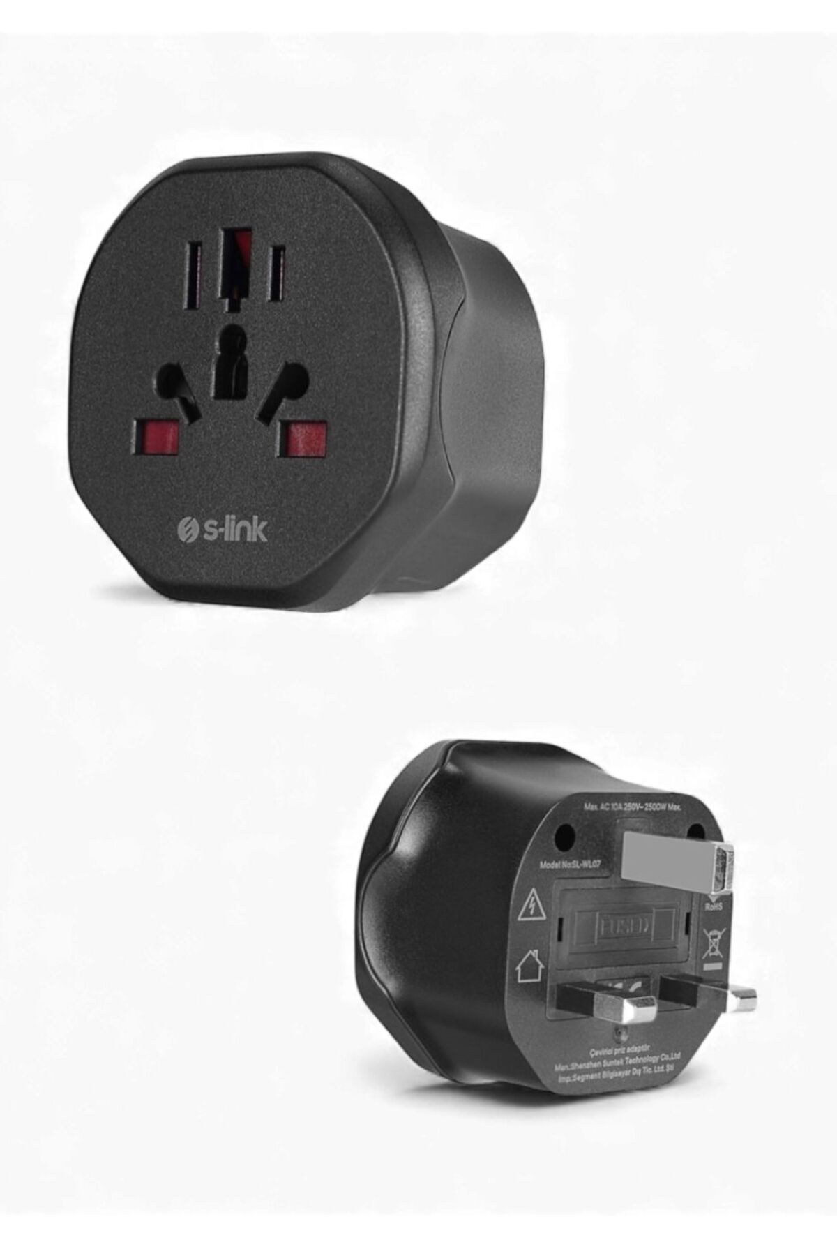 Universal UK Priz Dönüştürücü – Türk Tipi Fişi İngiltere Tipi Fiş