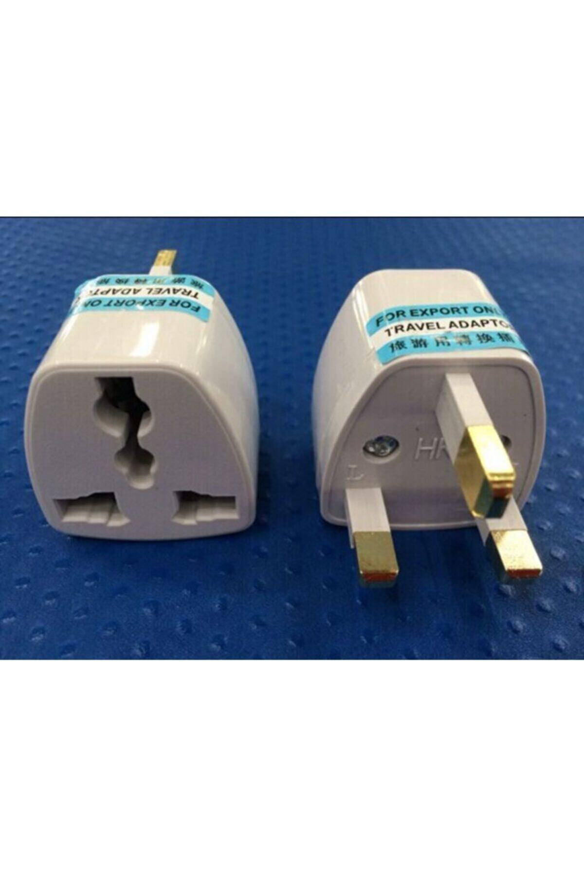 Üniversal Yurtdışı Seyahat Şarj Başlığı 3 Uçlu Ingiliz Prize Dönü