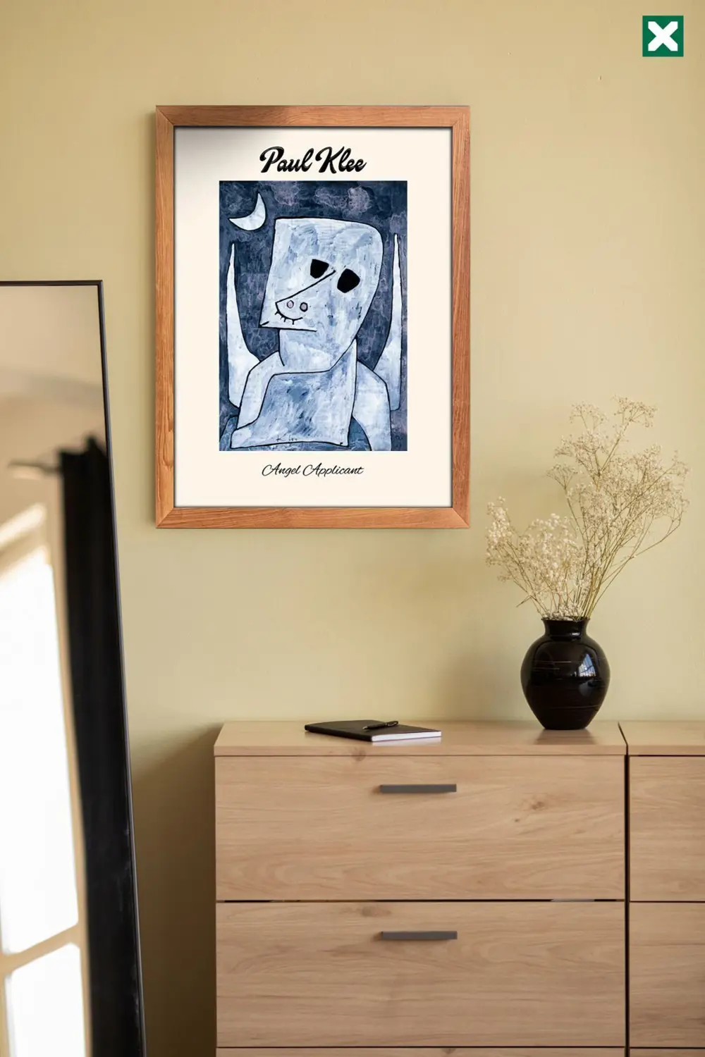 Ünlü Ressam Paul Klee 3' lü Set, Çerçeve Görünümlü Modern Mdf Tab