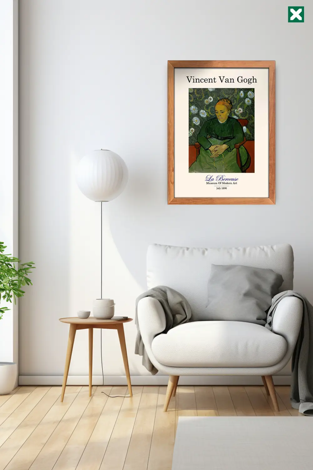 Ünlü Ressam Vincent van Gogh 3' lü Set, Çerçeve Görünümlü Modern 