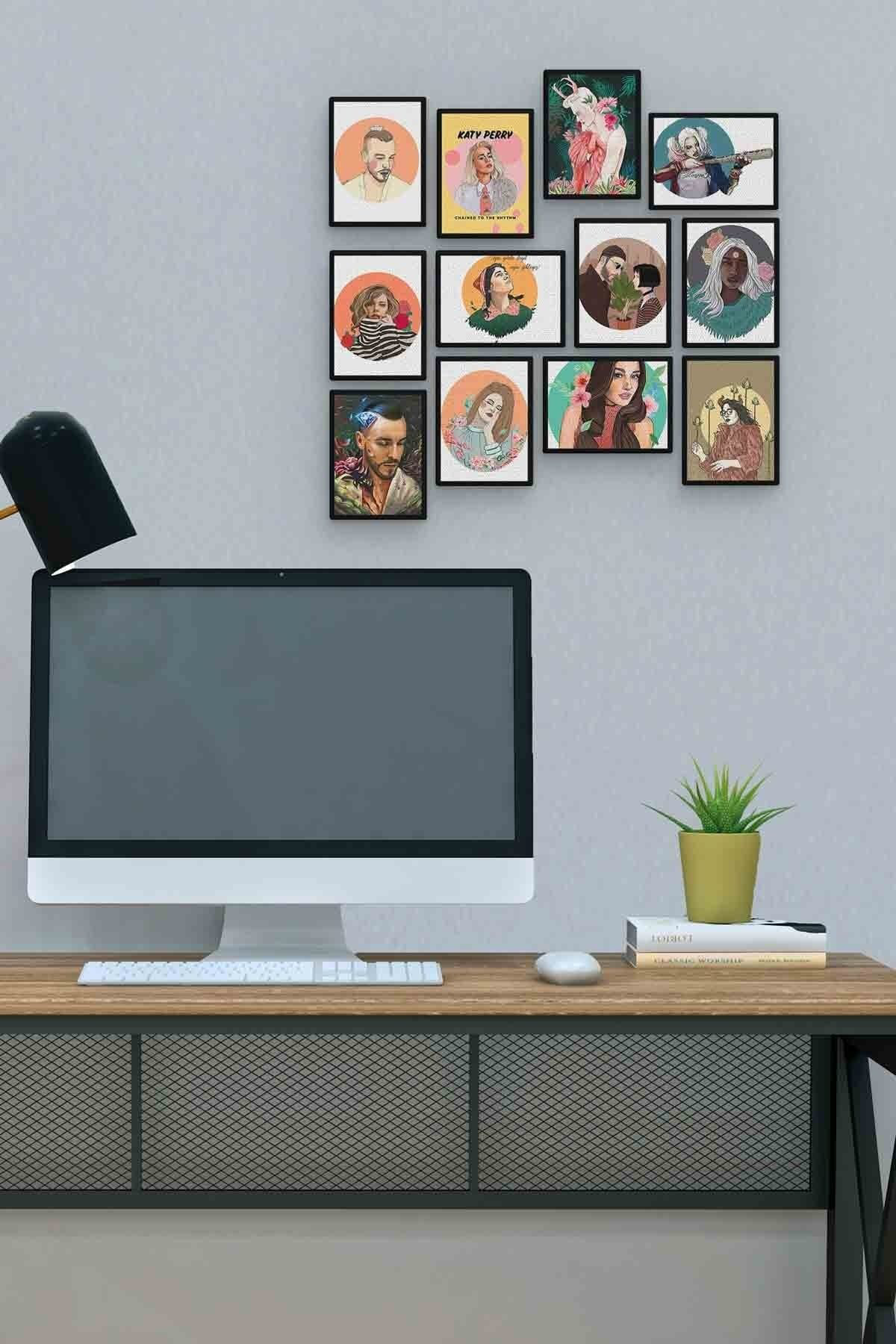 Ünlüler 12 Parça Mdf (ahşap) Tablo Ofis Boyu  Fiyatı, Yorumları ve Özellikleri