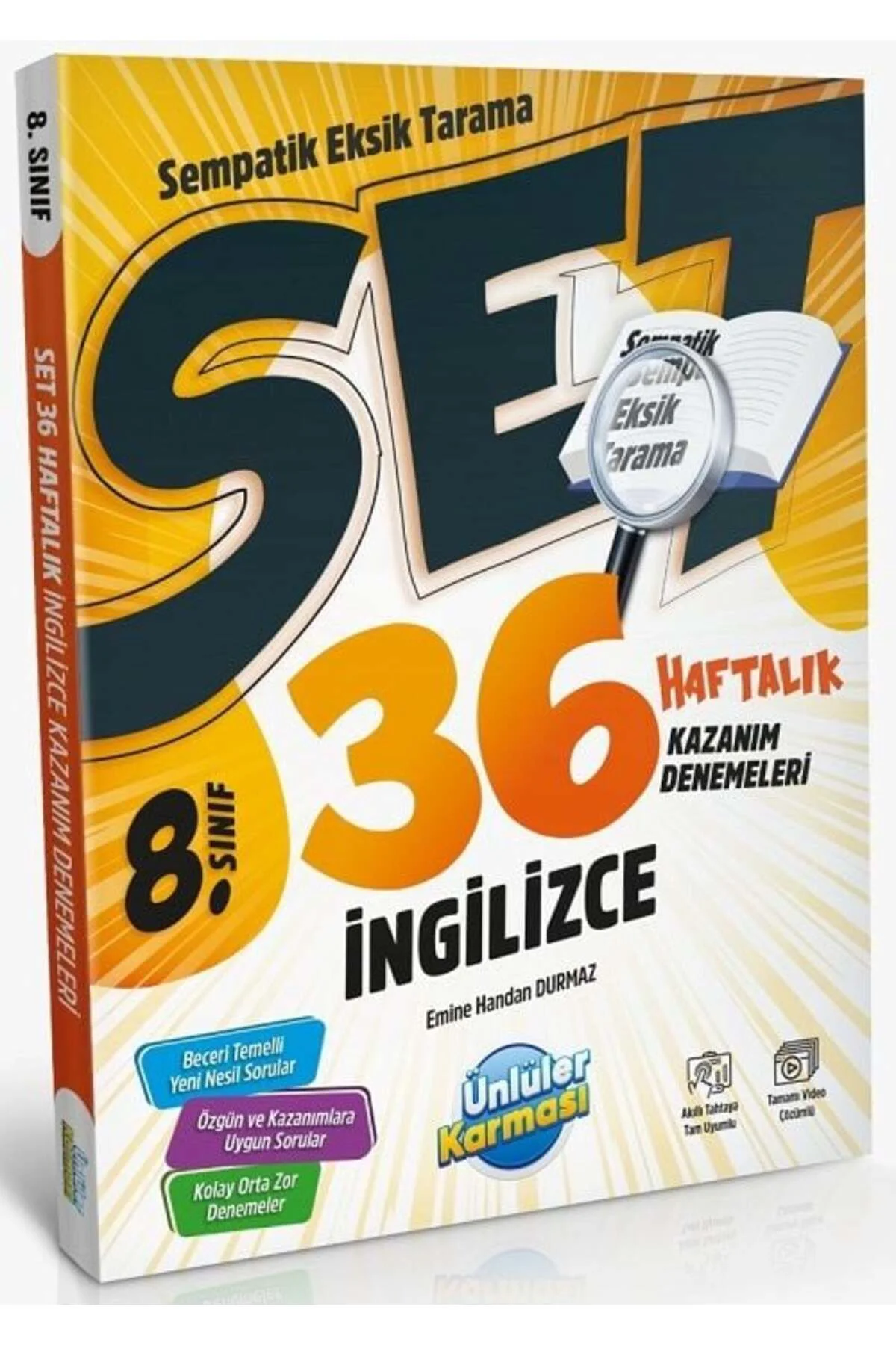 Ünlüler 8. Sınıf Ingilizce Set 36 Haftalık Kazanım Denemeleri Ünl