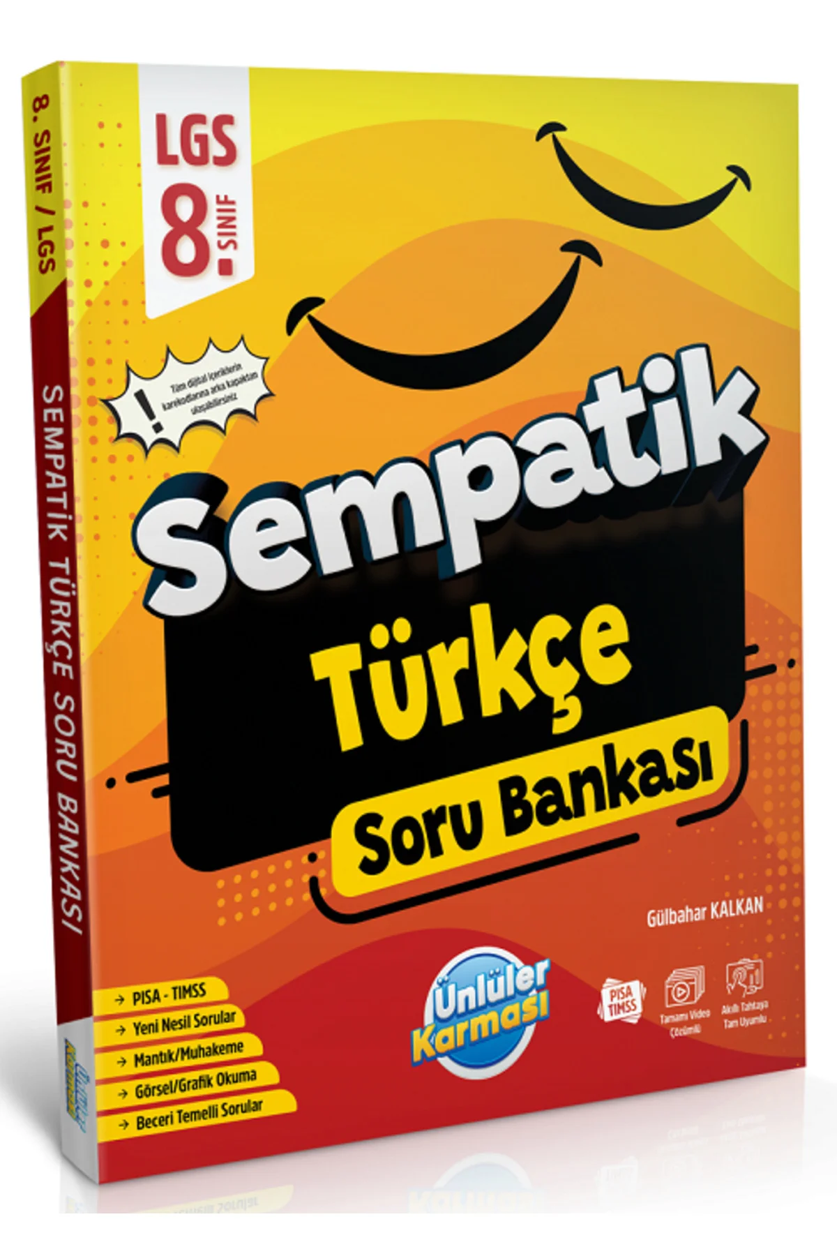 Ünlüler 8. Sınıf LGS Türkçe Sempatik Soru Bankası Ünlüler Yayınla