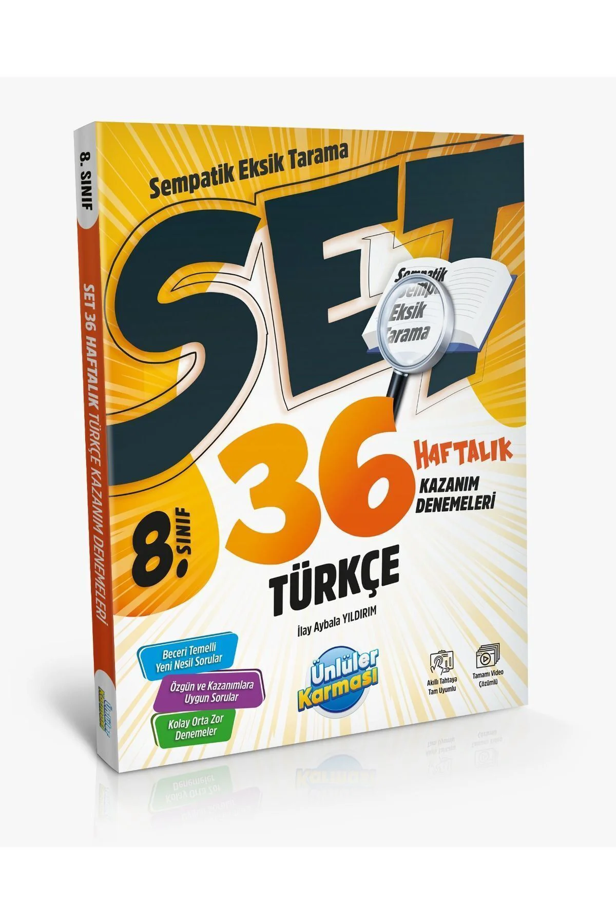 Ünlüler 8. Sınıf Türkçe SET 36 Haftalık Kazanım Denemeleri Ünlüle