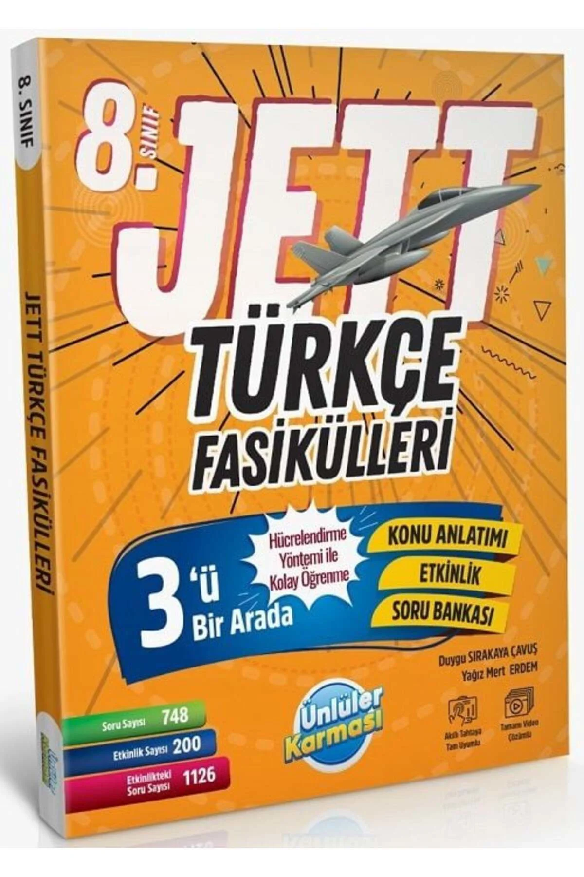 Ünlüler 8. Sınıf Türkçe Jett Soru Fasikülleri Ünlüler Yayınları