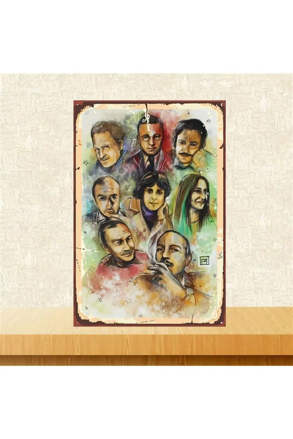 Unutulmayanlar Retro Ahşap Poster 20x30 cm