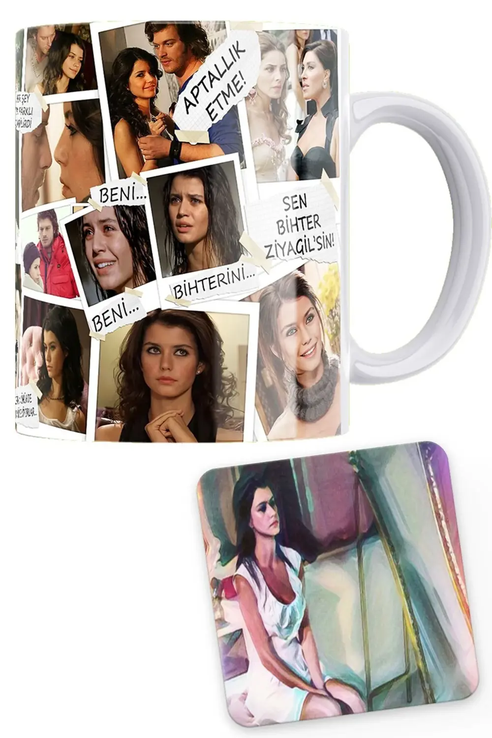 Unutulmaz Dizi Karakterleri Serisi Ferhunde Baskılı %100 Porselen