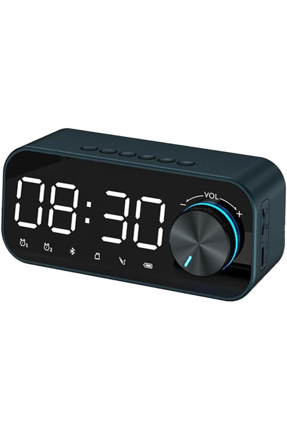 UpWay Dijital Çalar Saat LED Ekran Bluetooth Hoparlör MP3 FM Radyo Alarm Masa Saati