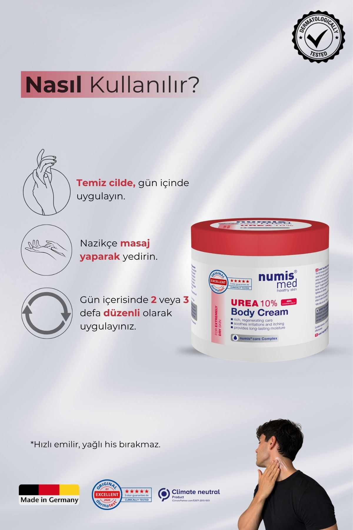 UREA %10 Vücut Kremi 400 ml - Çok Kuru ve Pullanma Eğilimli Ciltler İçin Yoğun Nemlendirici