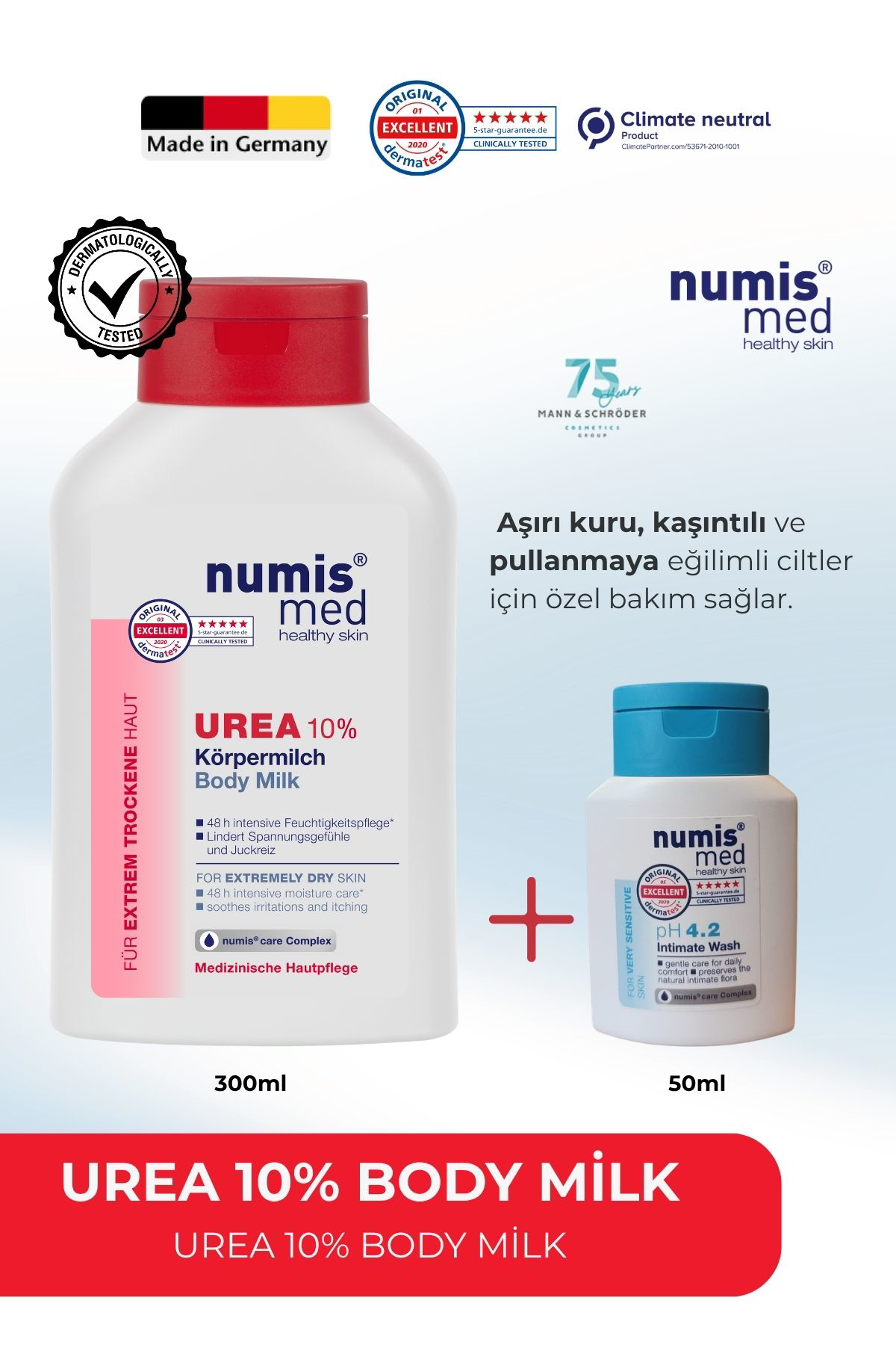 UREA %10 Vücut Sütü 300 ml - Çok Kuru Ciltler İçin Yoğun Nem ve Onarıcı Bakım UREA %10 Vücut Sütü 300 ml - Çok Kuru Ciltler İçin Yoğun Nem ve Onarıcı Bakım