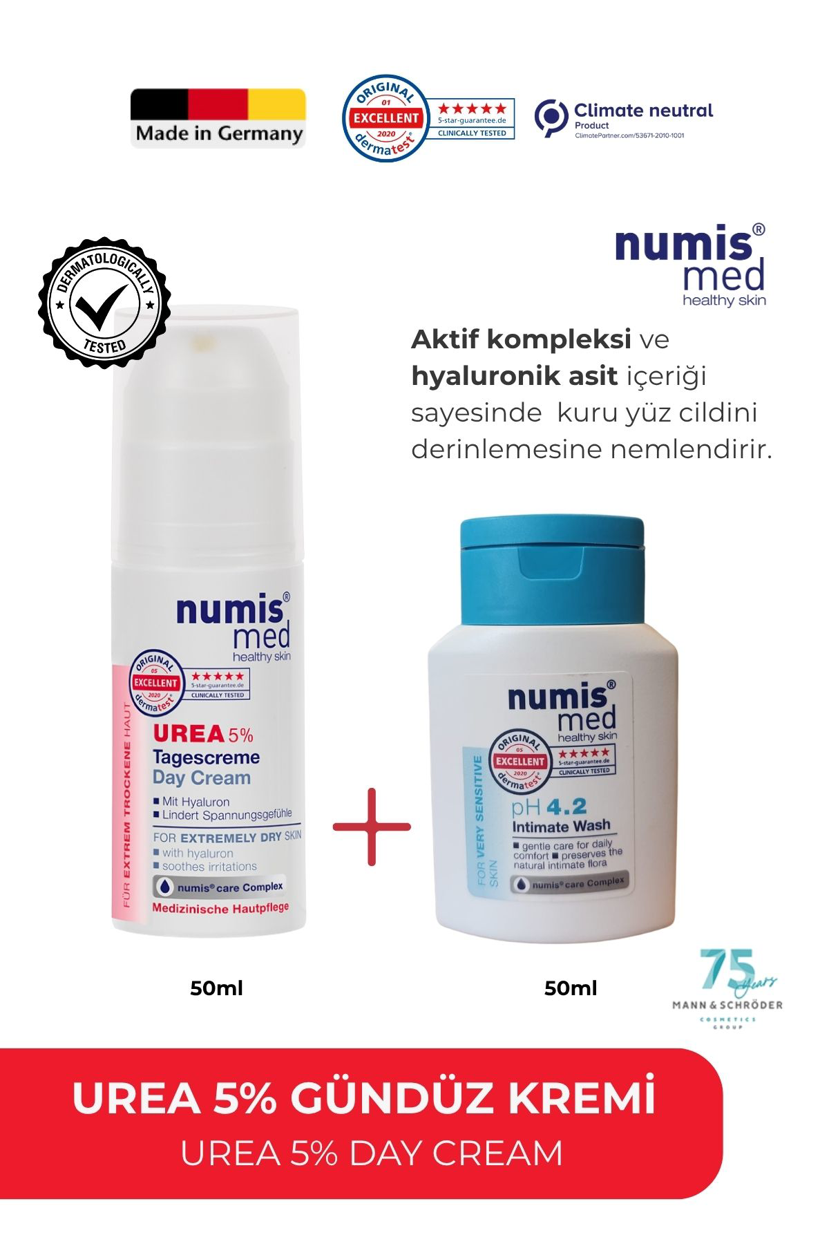 UREA %5 Yüz Kremi 50 ml - Kuru ve Hassas Ciltler İçin Günlük Nemlendirici Yüz Bakım Kremi UREA %5 Yüz Kremi 50 ml - Kuru ve Hassas Ciltler İçin Günlük Nemlendirici Yüz Bakım Kremi