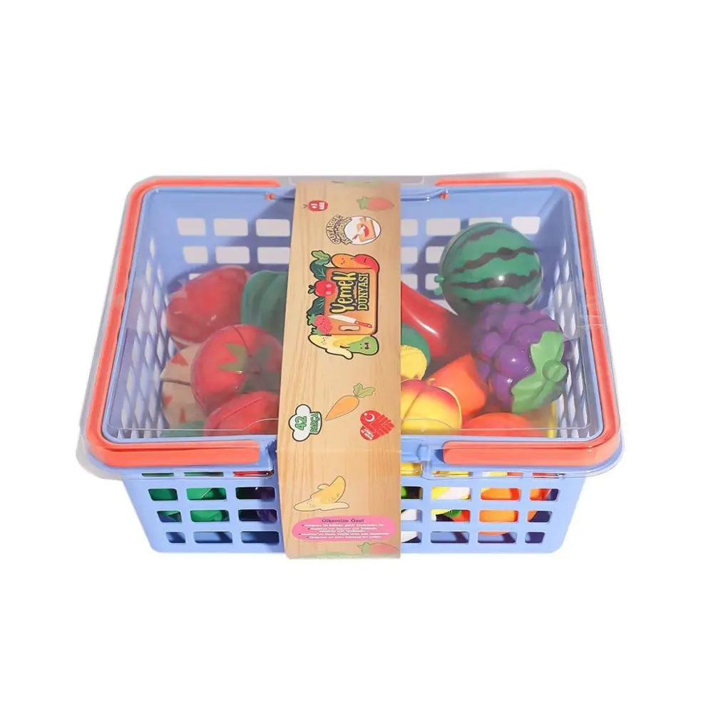 URT007-SPT-001 Kesilebilen Meyve ve Sebze Sepetli 42 Parça -Birli