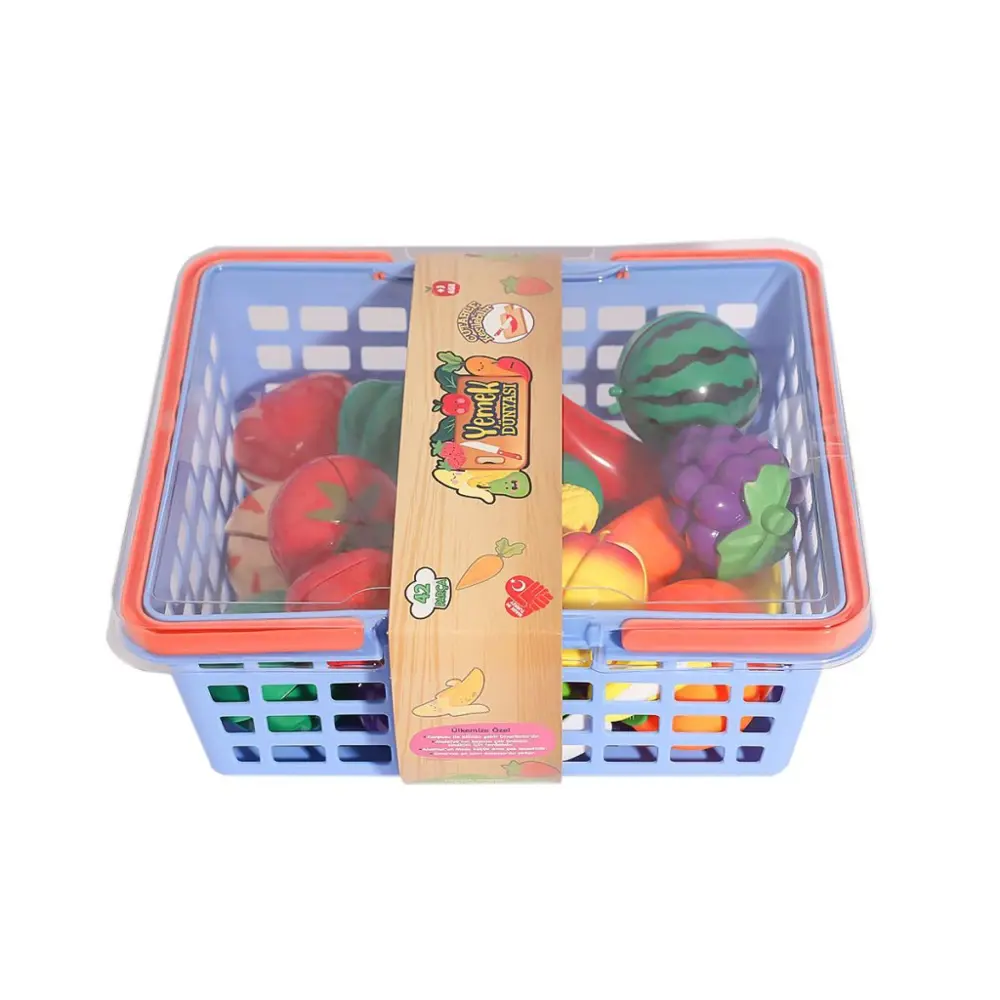 URT007-SPT-001 Kesilebilen Meyve ve Sebze Sepetli 42 Parça -Birli