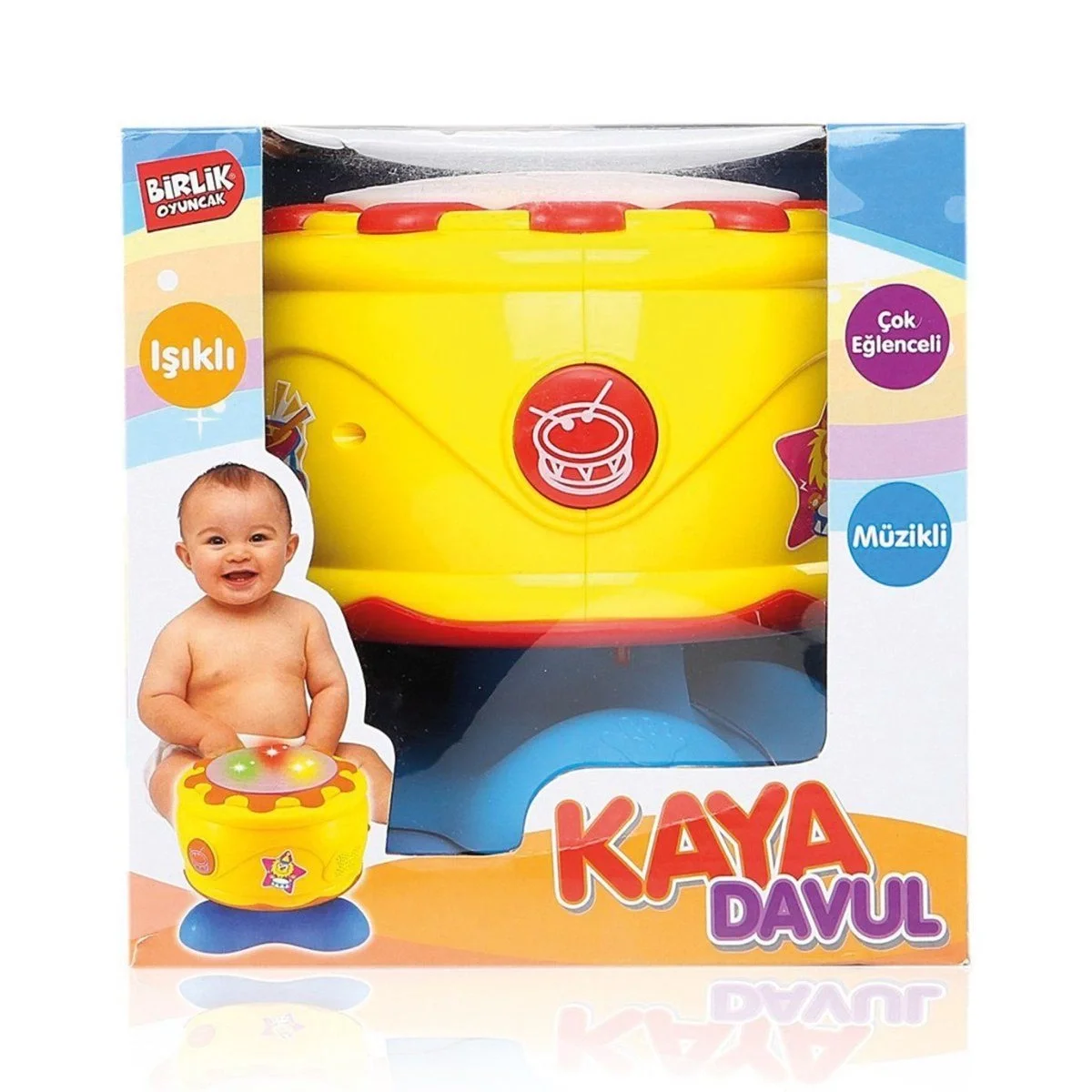 URT009-01 Müzikli ve Işıklı Kaya Davul -Birliktoys URT009-01 Müzikli ve Işıklı Kaya Davul -Birliktoys