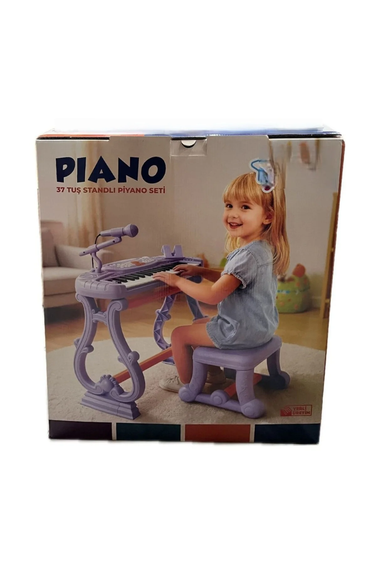 URT033-003 AYAKLI 37 TUŞ PİANO ORG - LİLA