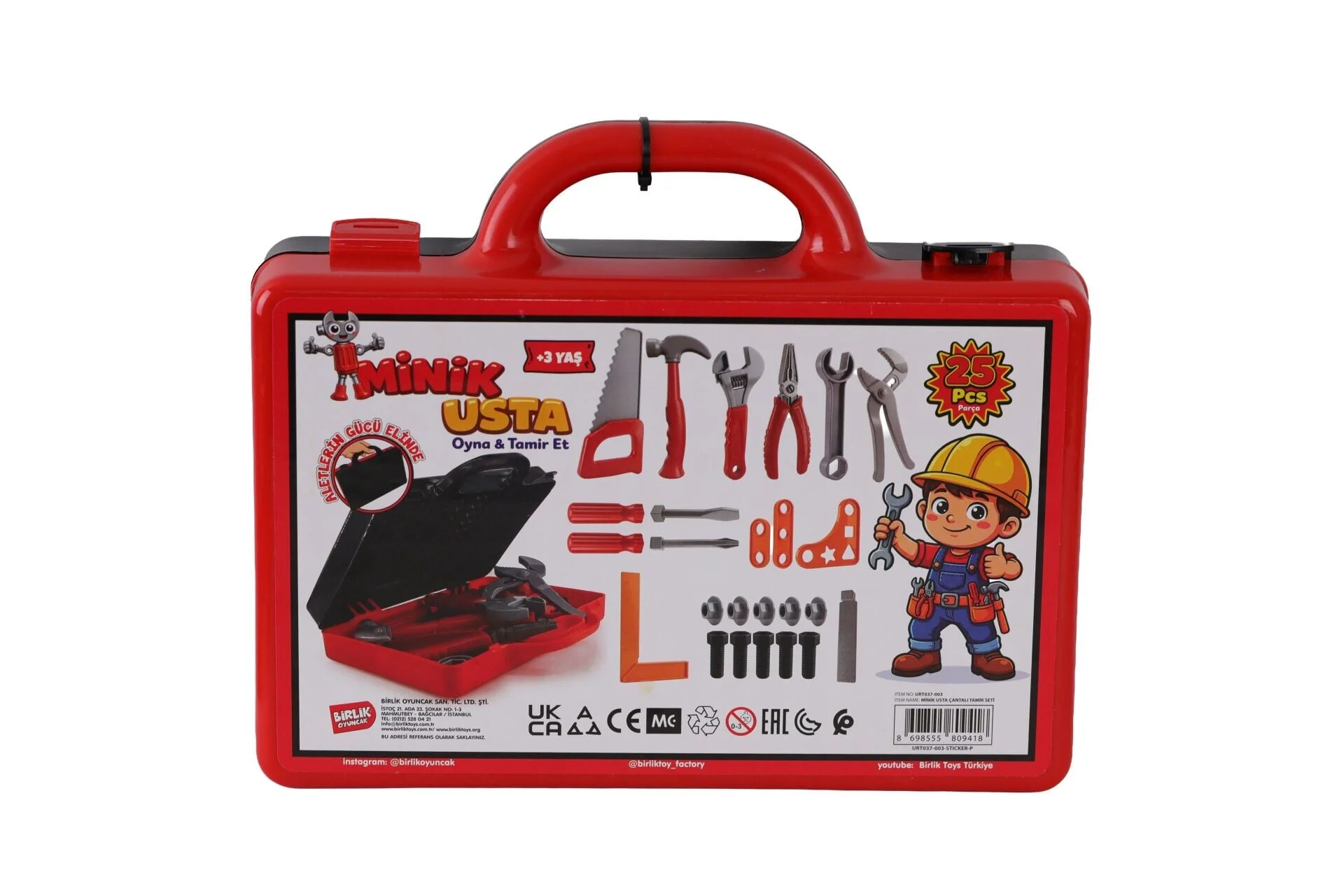 URT037-003 25 PCS ÇANTALI TAMİR SETİM MİNİK USTA Fiyatı, Yorumları ve Özellikleri