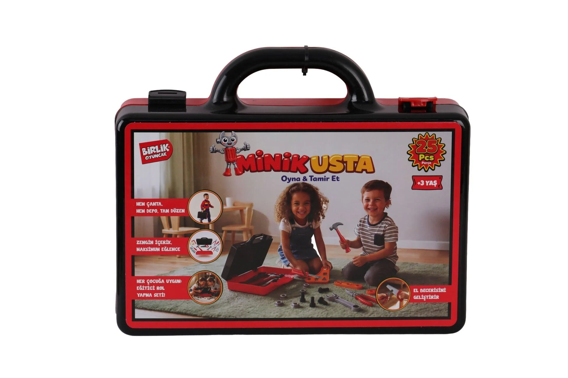 URT037-003 25 PCS ÇANTALI TAMİR SETİM MİNİK USTA Fiyatı, Yorumları ve Özellikleri