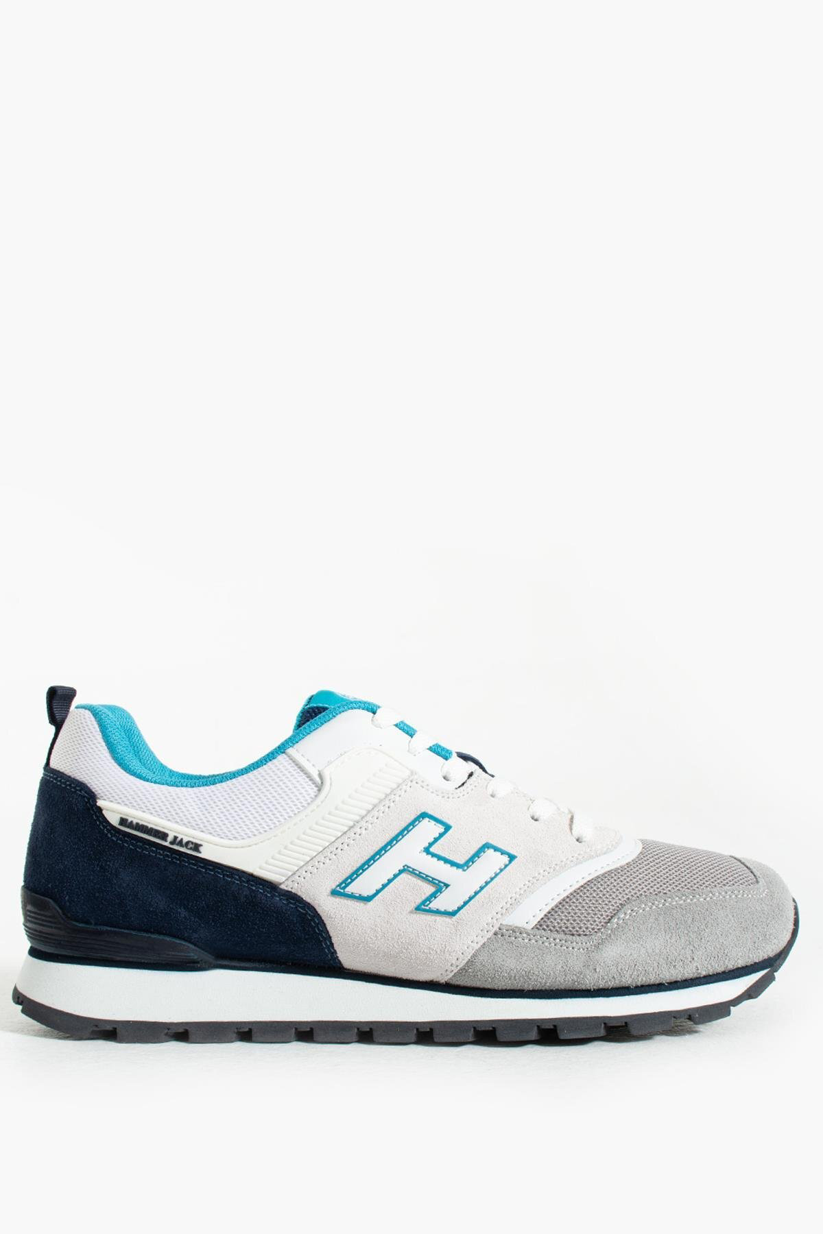 Hammer Jack Uruguay Hakiki Deri Ciment-Mavi Erkek Spor Ayakkabı