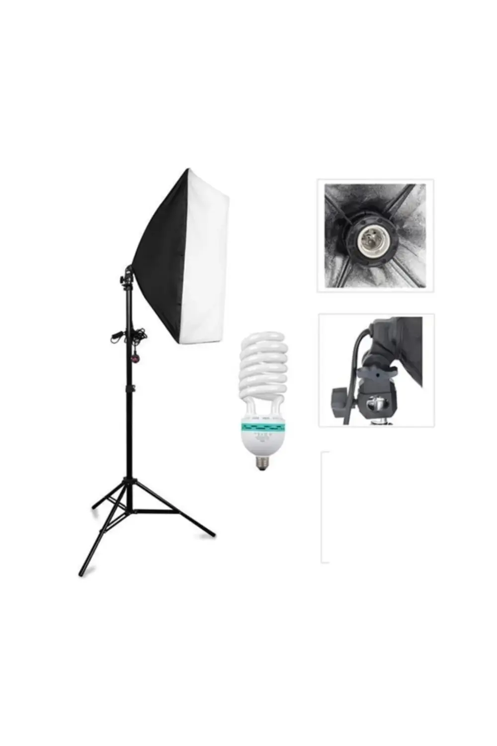 Ürün Reklam Çekimleri Için Tekli Softbox, Daimi Işık Seti