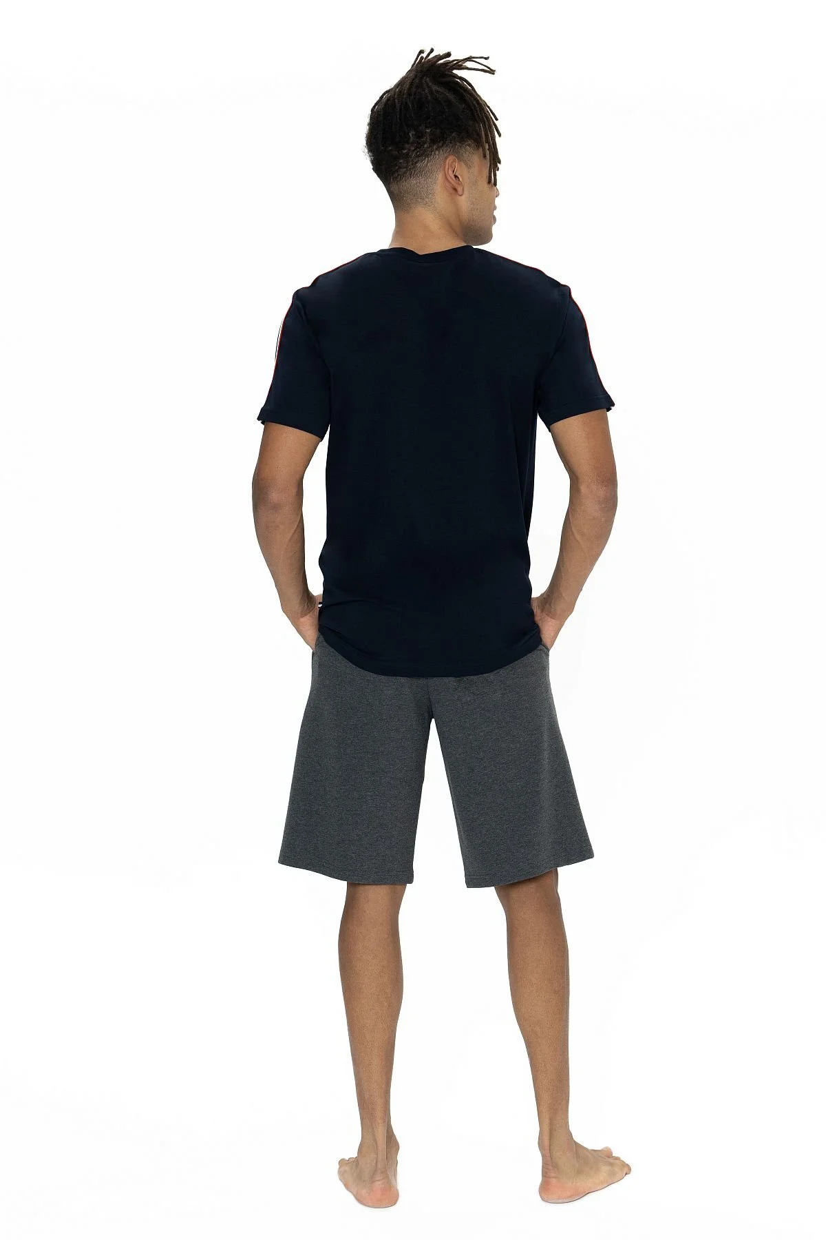 U.s Polo Assn. 18868 Erkek Kısa Kollu Bisiklet Yaka Şortlu Pijama