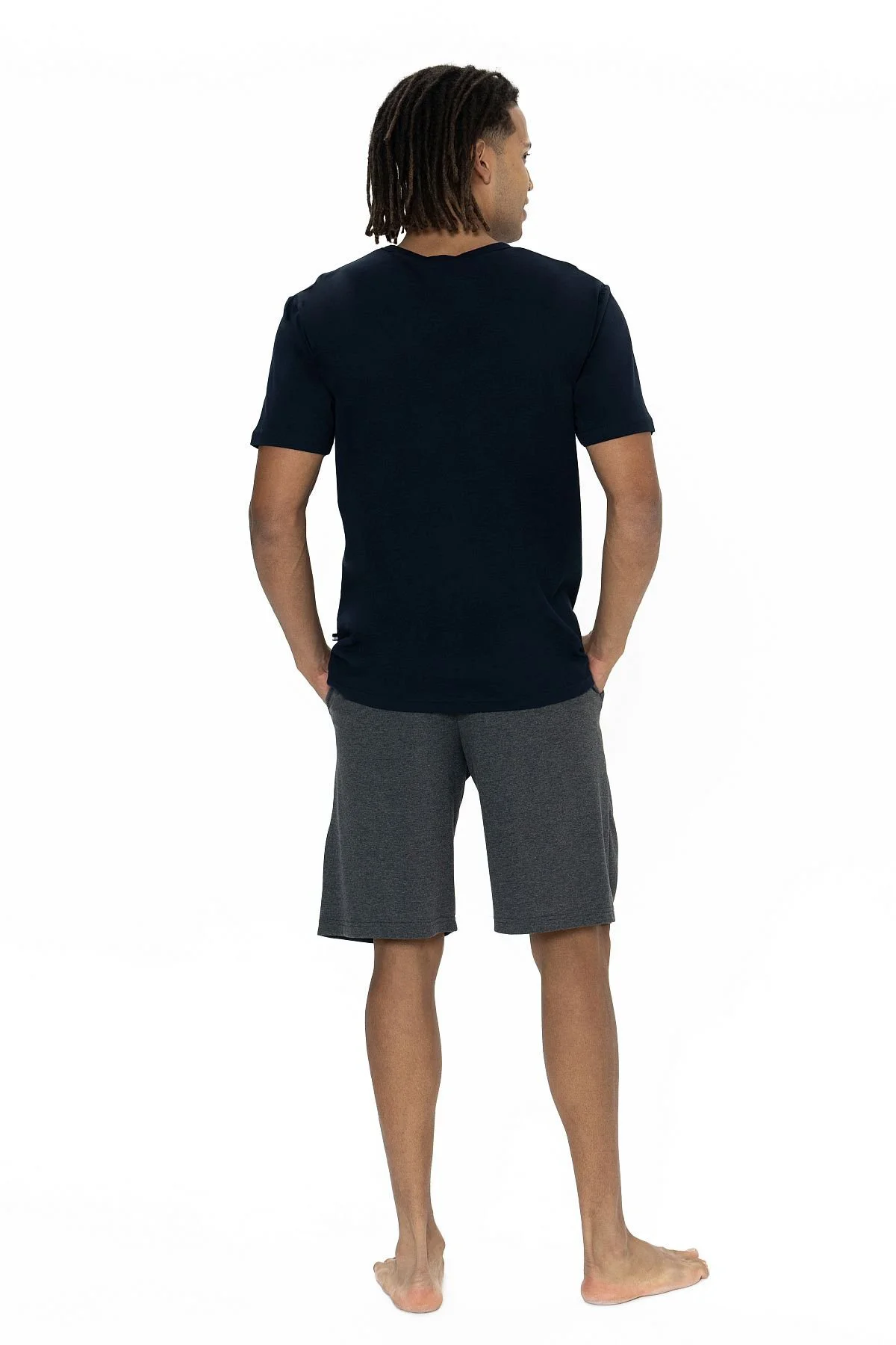 U.s Polo Assn. 18884 Erkek Kısa Kollu Bisiklet Yaka Şortlu Pijama