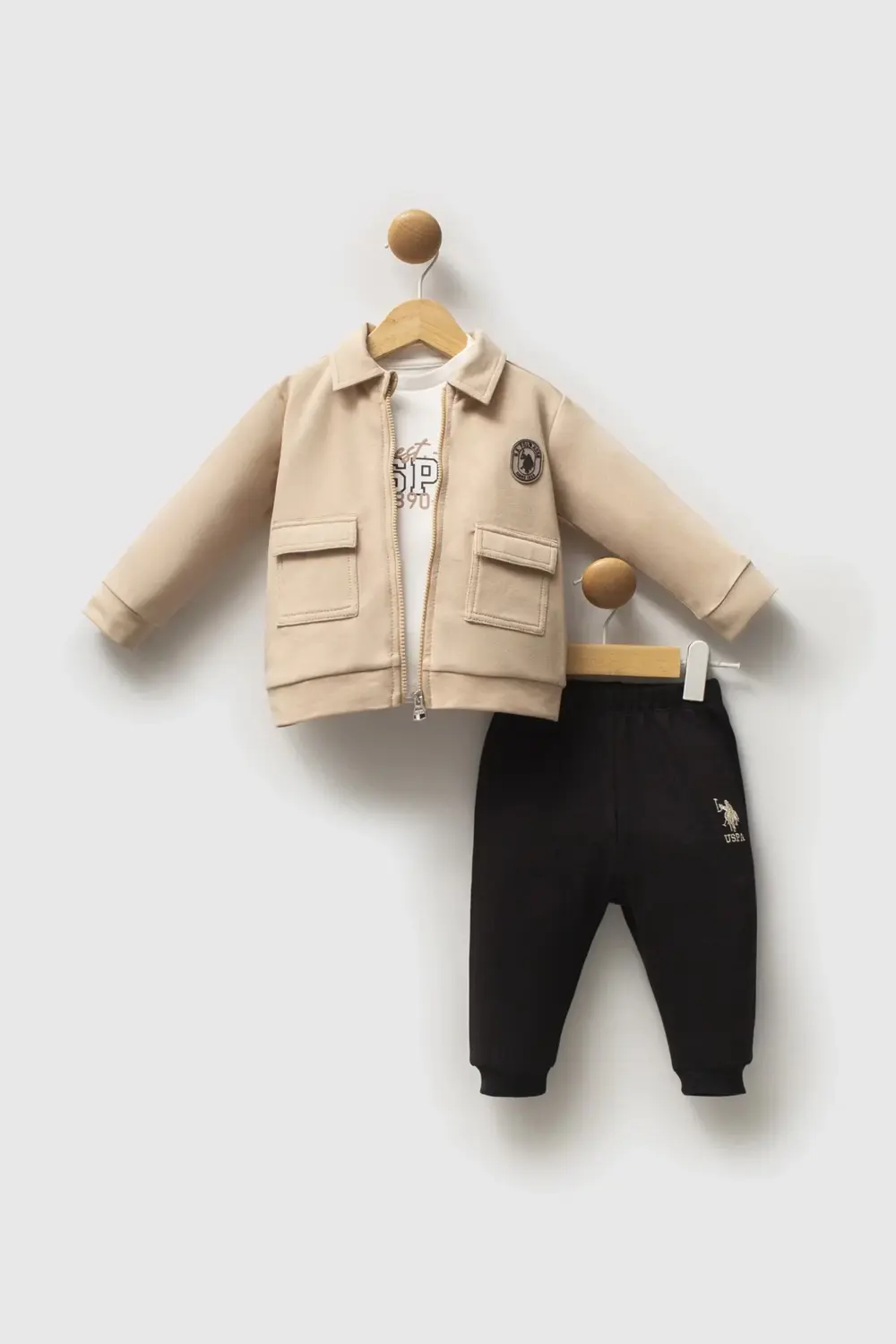 U.s. Polo Assn 3'lü Takım Usb2549 Bej