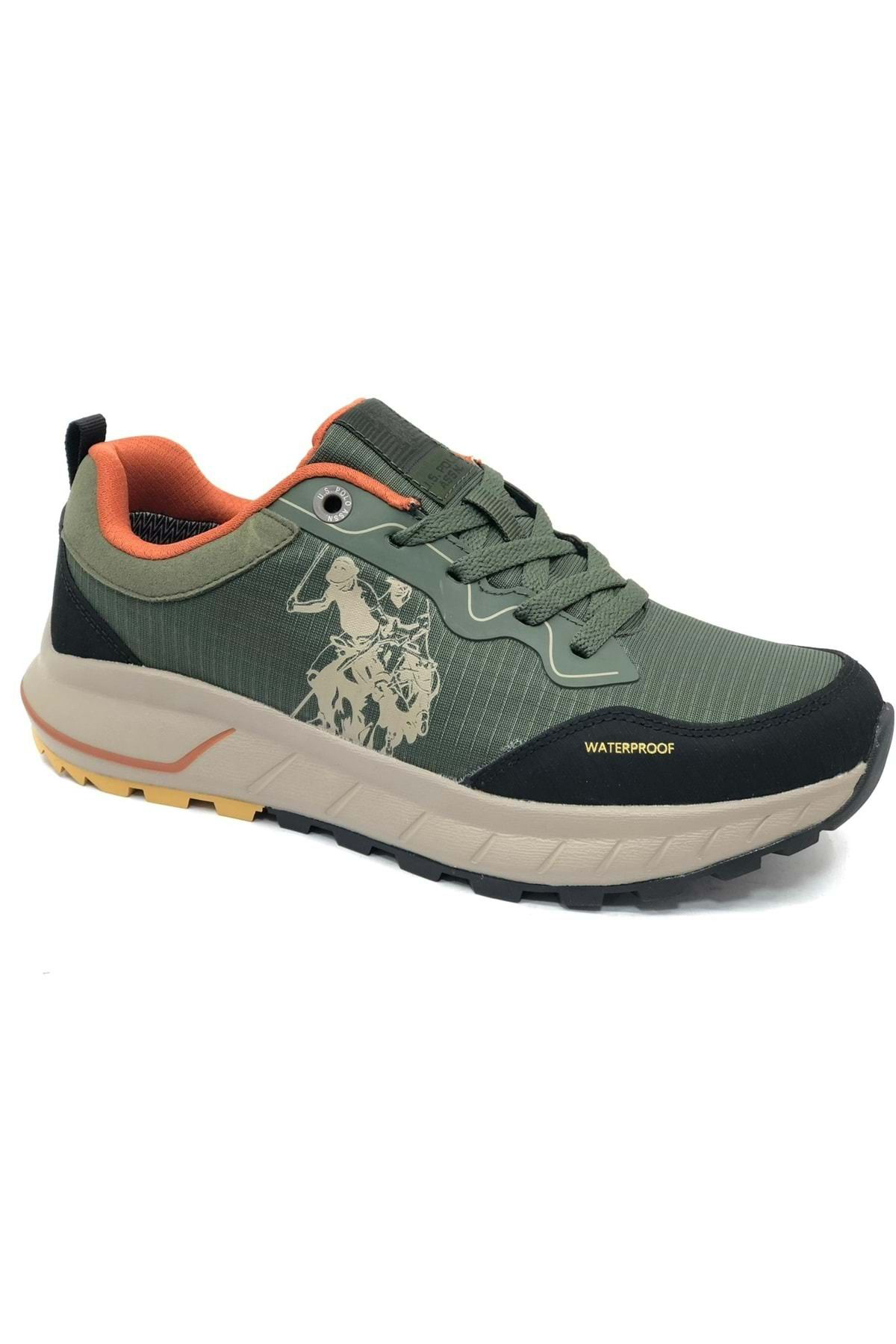 U.S. Polo Assn. U.S. Polo Assn Elias Outdoor Waterproof Erkek Spor Ayakkabi Haki