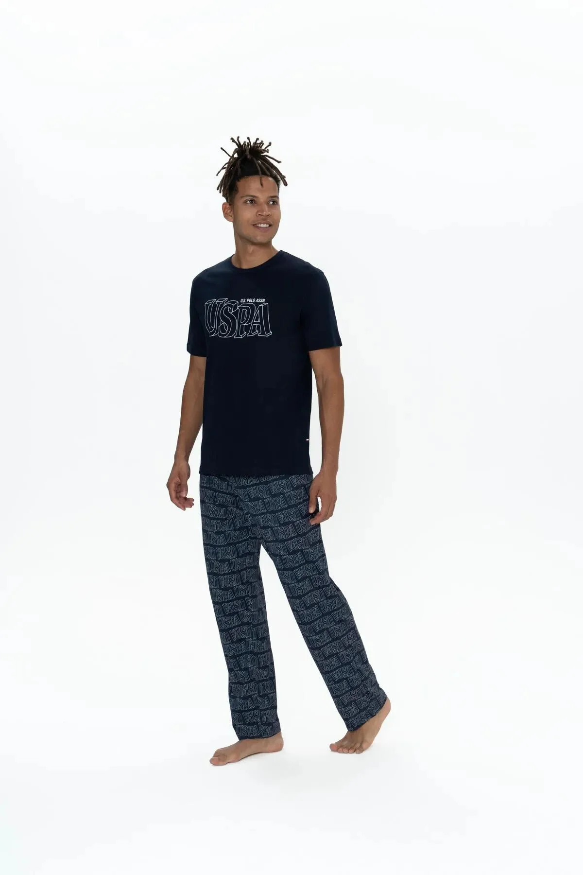 Erkek 3'lü %100 Pamuk Pijama Takımı