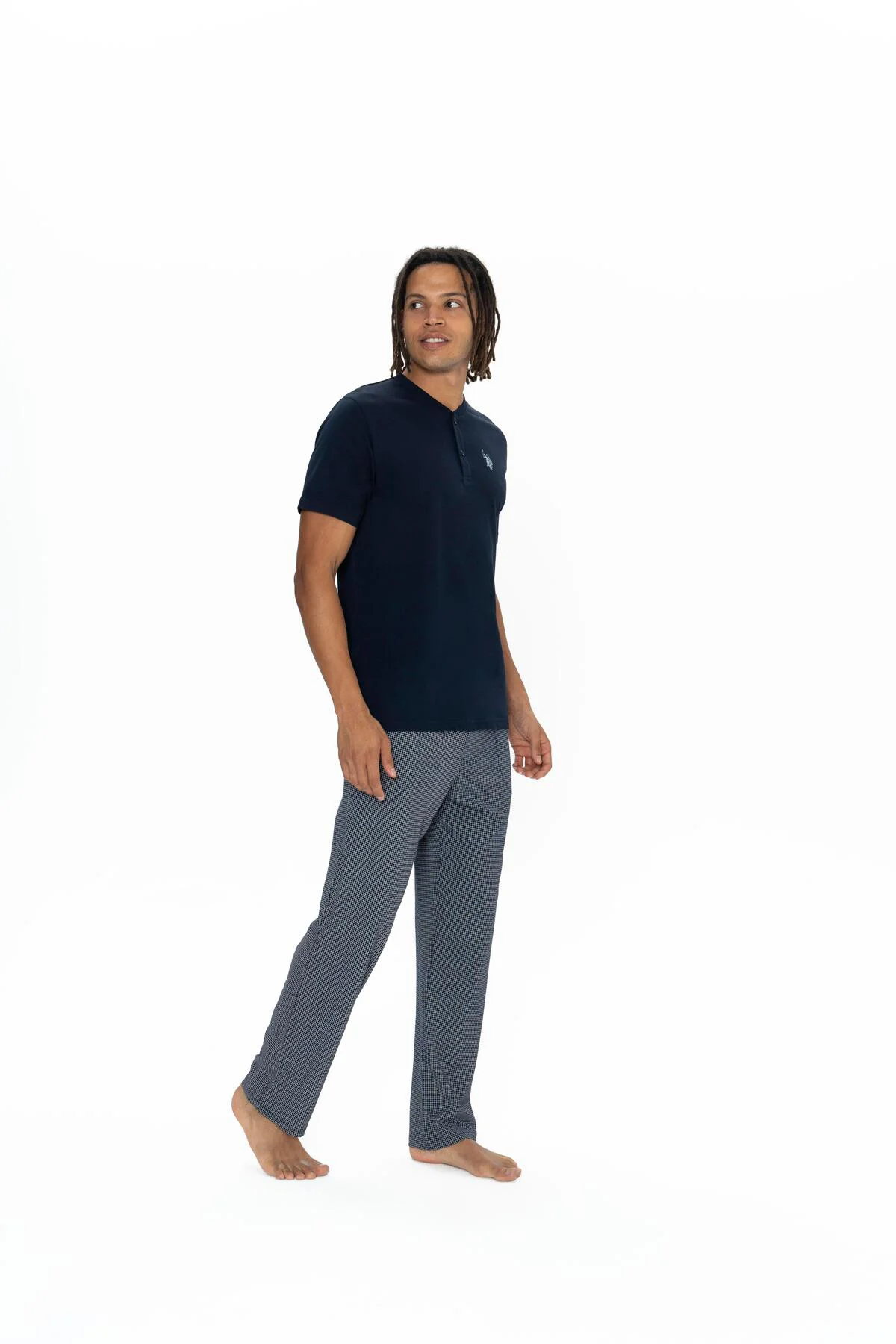 U.S. Polo Assn. Erkek Lacivert Pijama Takım