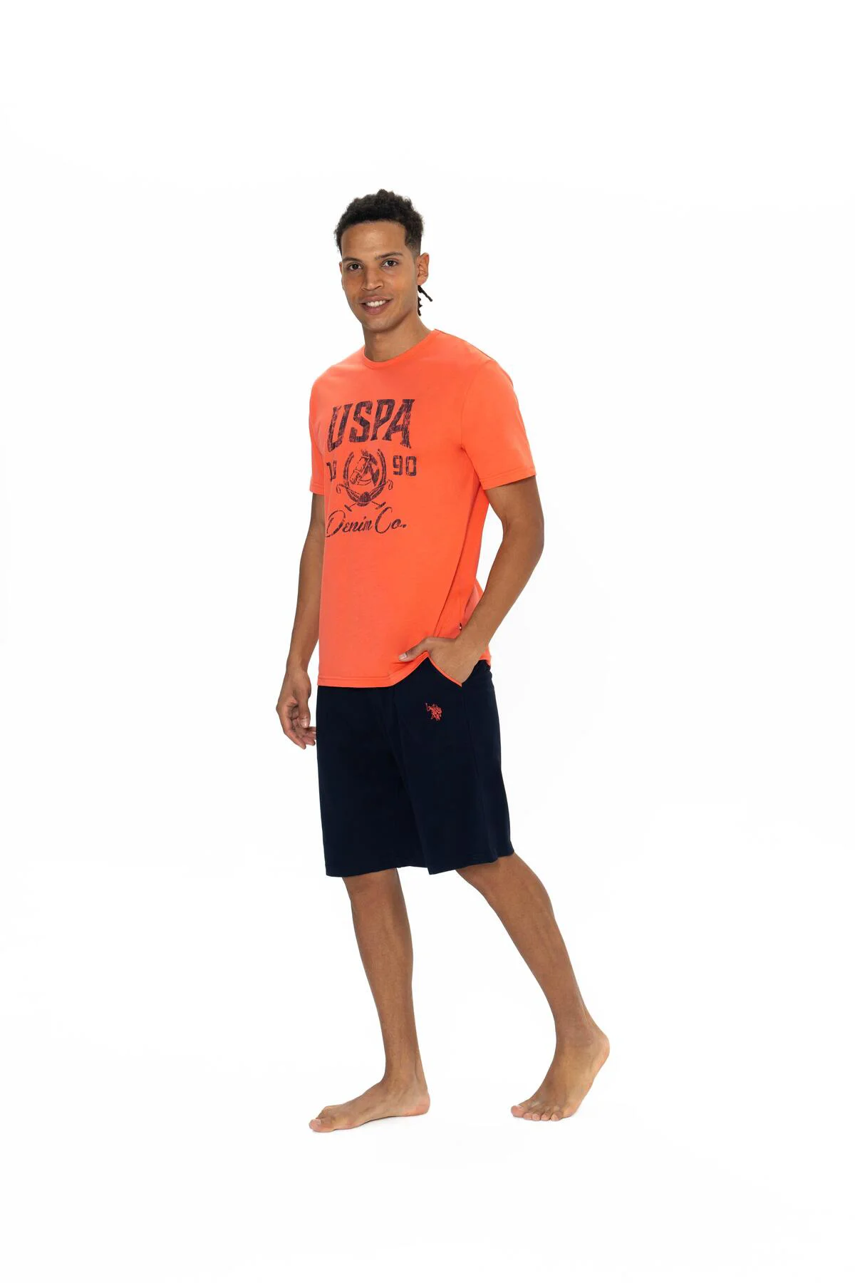 U.S. Polo Assn. Erkek Pembe Şort Takım