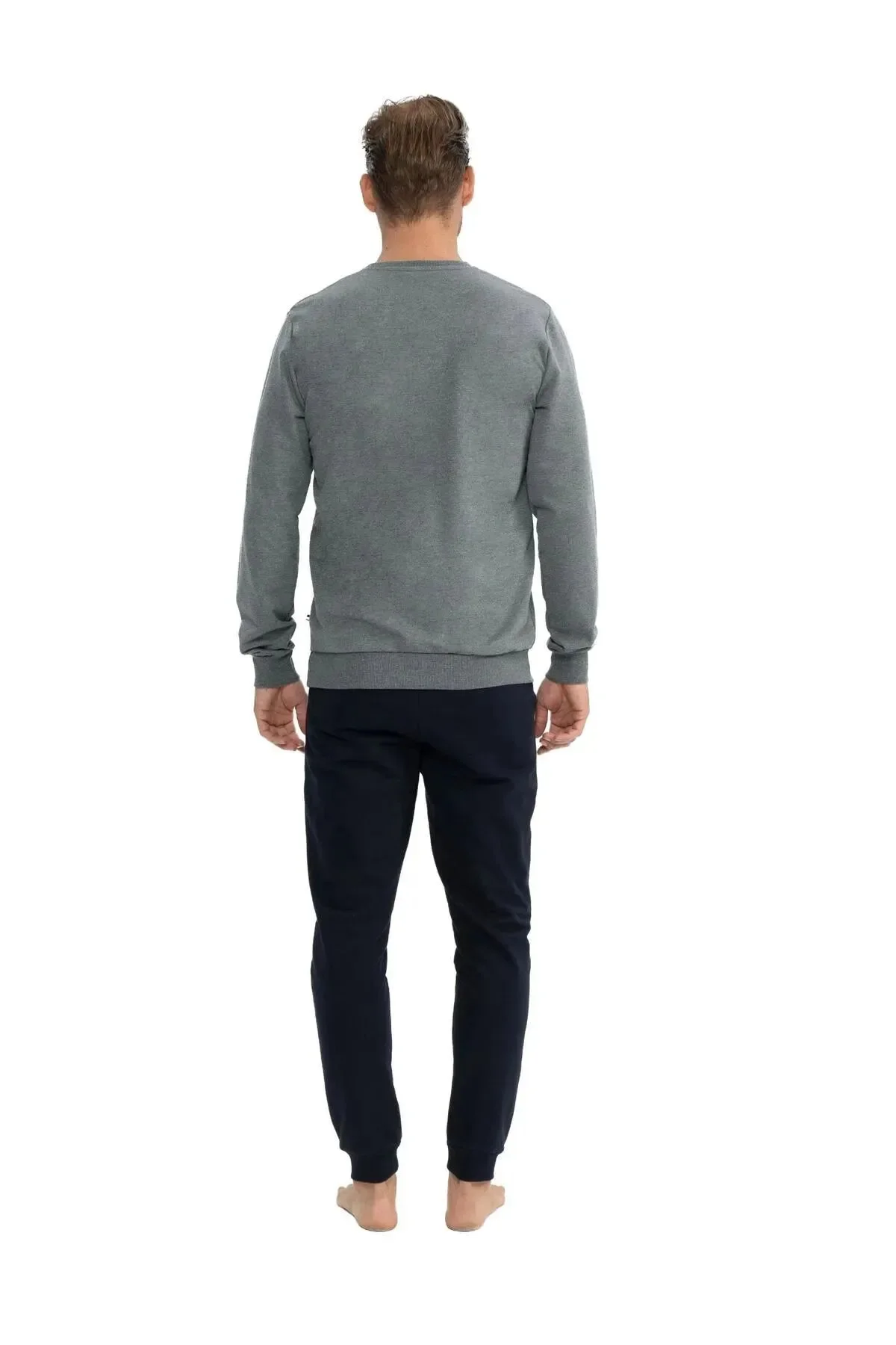 U.S. Polo Assn. Erkek Uzun Kollu Yuvarlak Yaka Eşofman Pijama Tak