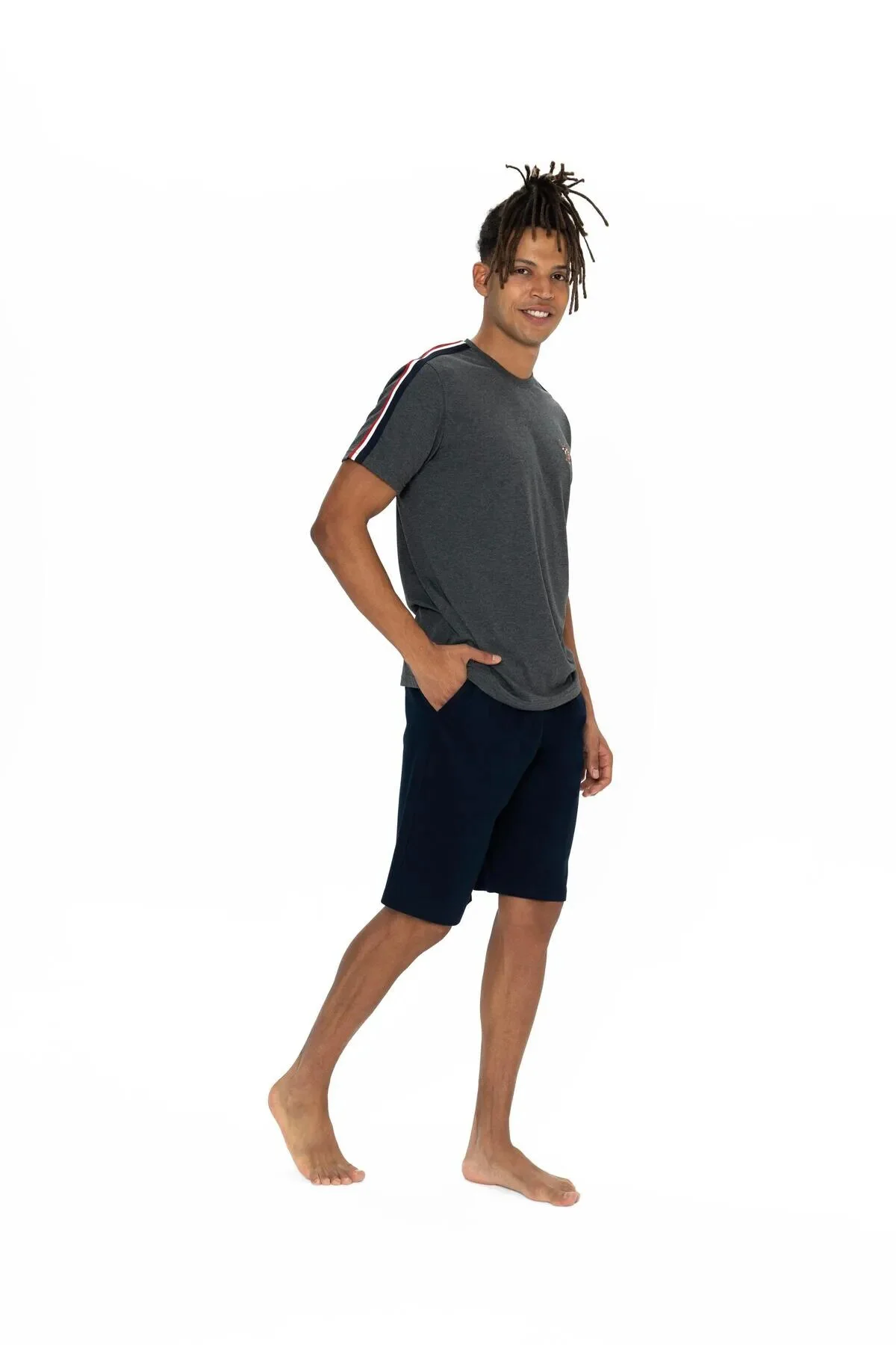 U.S. Polo Assn. Erkek Yuvarlak Yaka Pijama Şort Takım U.S. Polo Assn. Erkek Yuvarlak Yaka Pijama Şort Takım