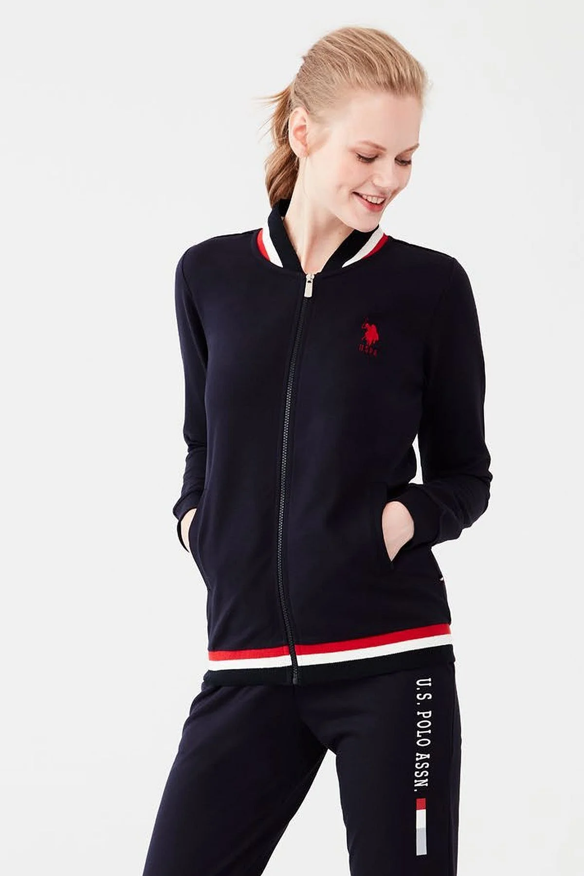 Us Polo Assn Fermuarlı Kadın Eşofman Takım-16614 Fiyatı, Yorumları ve Özellikleri