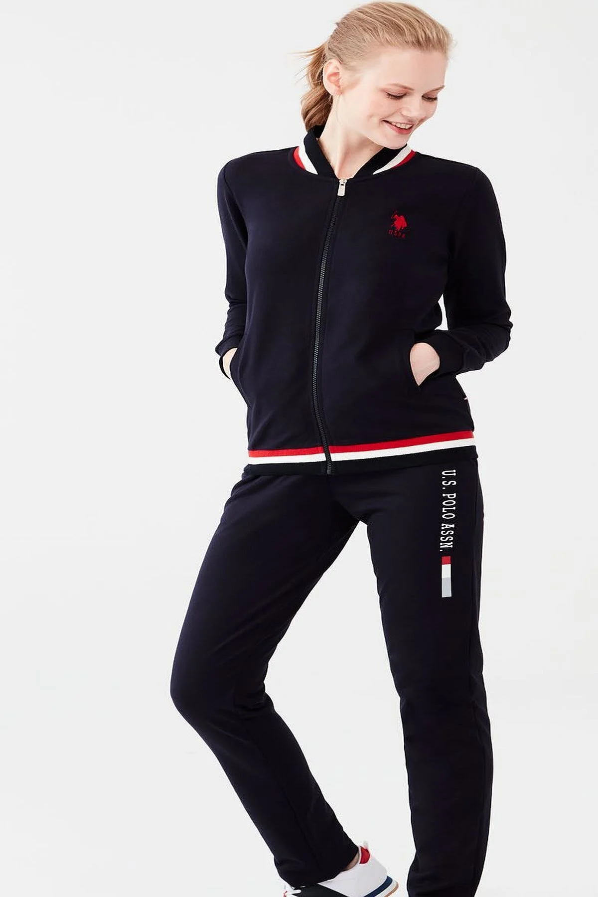 Us Polo Assn Fermuarlı Kadın Eşofman Takım-16614 Fiyatı, Yorumları ve Özellikleri
