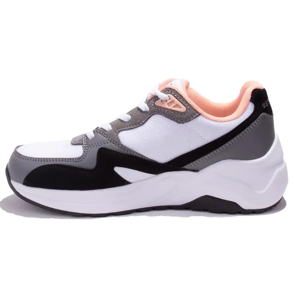 U.s Polo Assn Husky Fx Beyaz Siyah Ortopedik Günlük Kadın Spor Ay