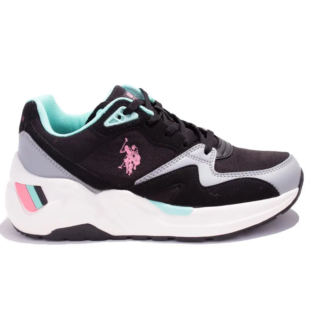 U.s Polo Assn Husky Fx Siyah Pembe Ortopedik Günlük Kadın Spor Ay