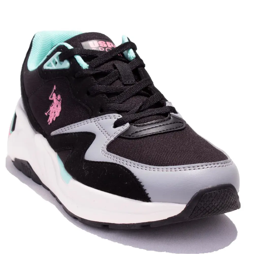U.s Polo Assn Husky Fx Siyah Pembe Ortopedik Günlük Kadın Spor Ay