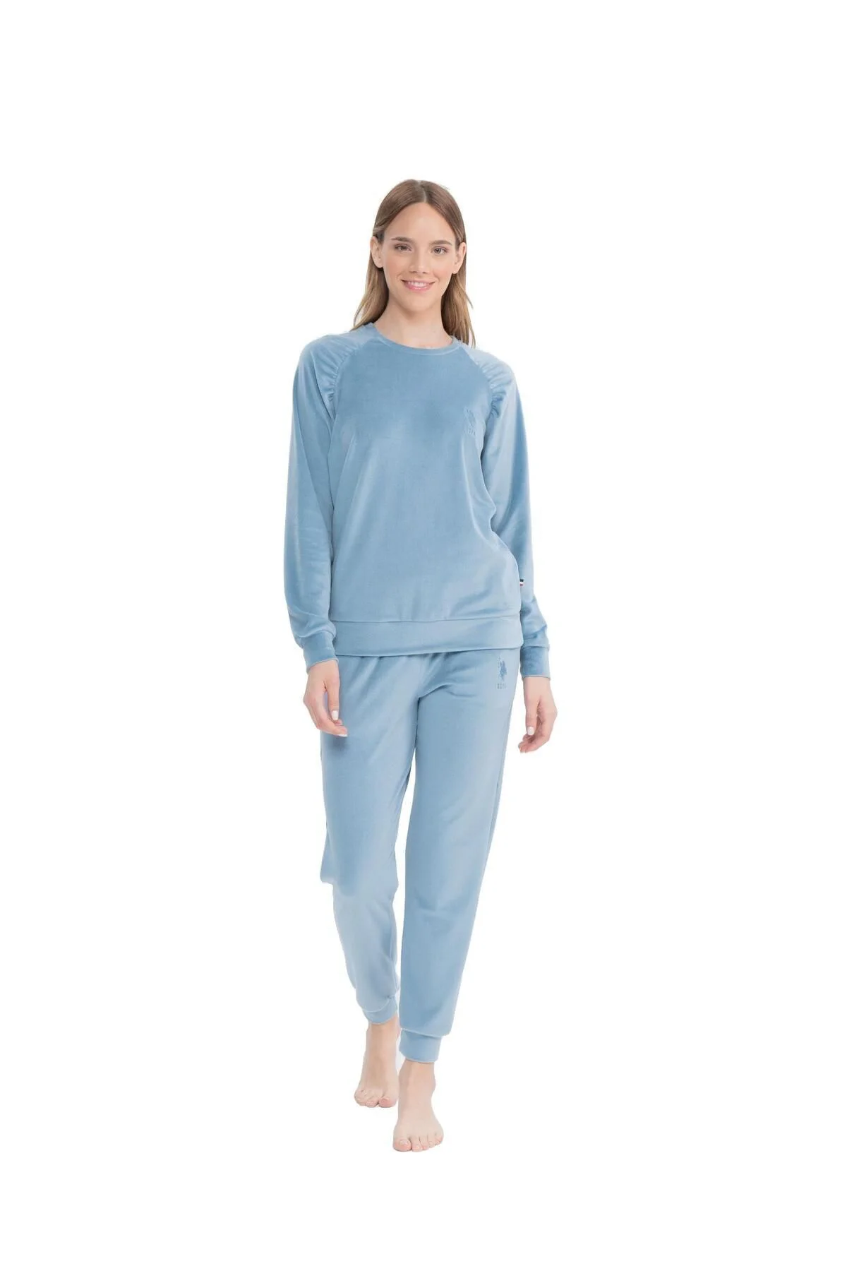 U.S. Polo Assn. Kadın Mavi Melanj Ev Giyim 025K.Z.1ET.7A0.GR9.OUP