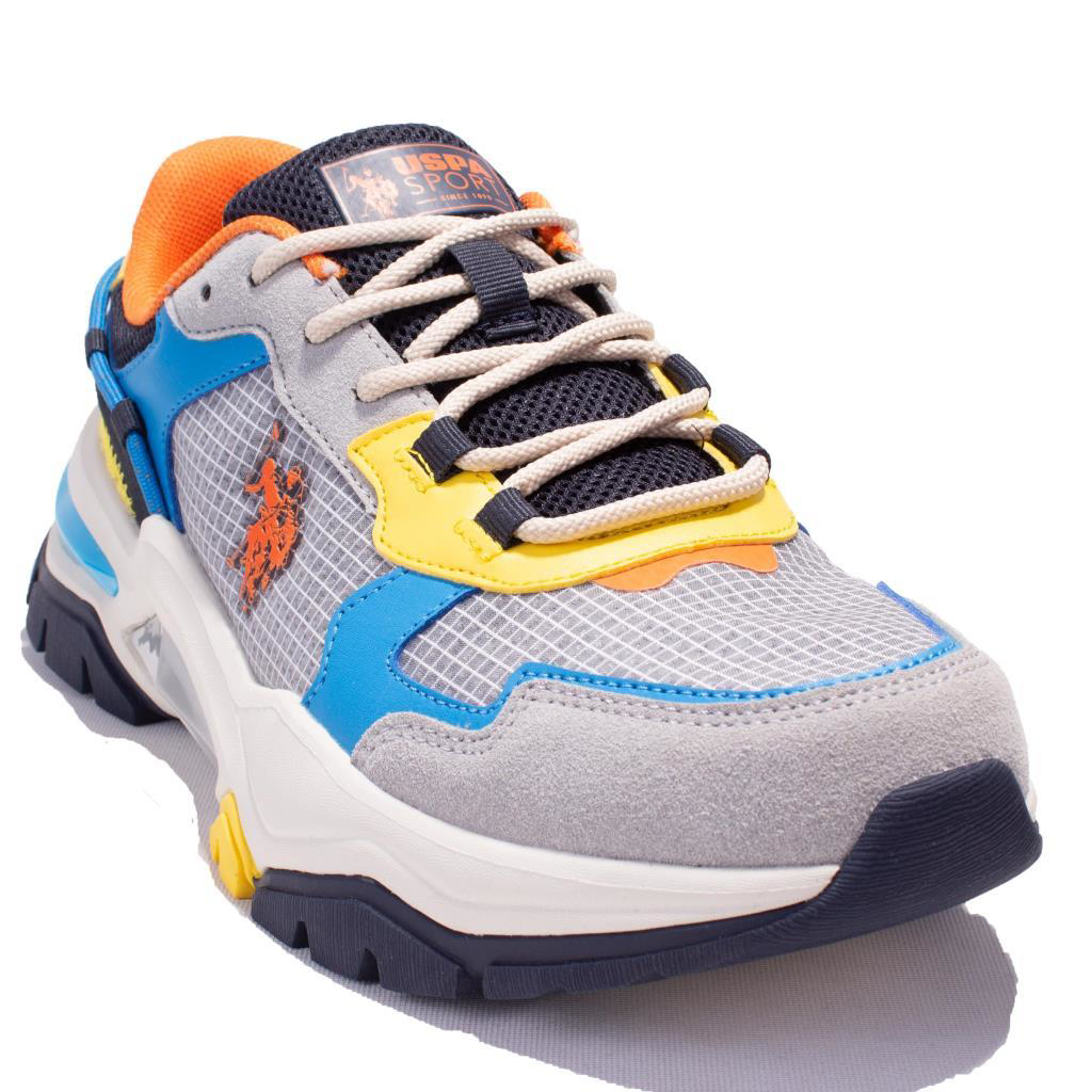 U.S. Polo Assn. U.S Polo Assn Vıncent Gri Mavi Ortopedik Günlük Erkek Spor Ayakka U.S. Polo Assn. U.S Polo Assn Vıncent Gri Mavi Ortopedik Günlük Erkek Spor Ayakka