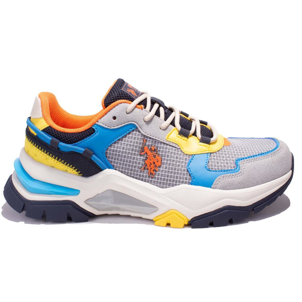 U.S. Polo Assn. U.S Polo Assn Vıncent Gri Mavi Ortopedik Günlük Erkek Spor Ayakka U.S. Polo Assn. U.S Polo Assn Vıncent Gri Mavi Ortopedik Günlük Erkek Spor Ayakka