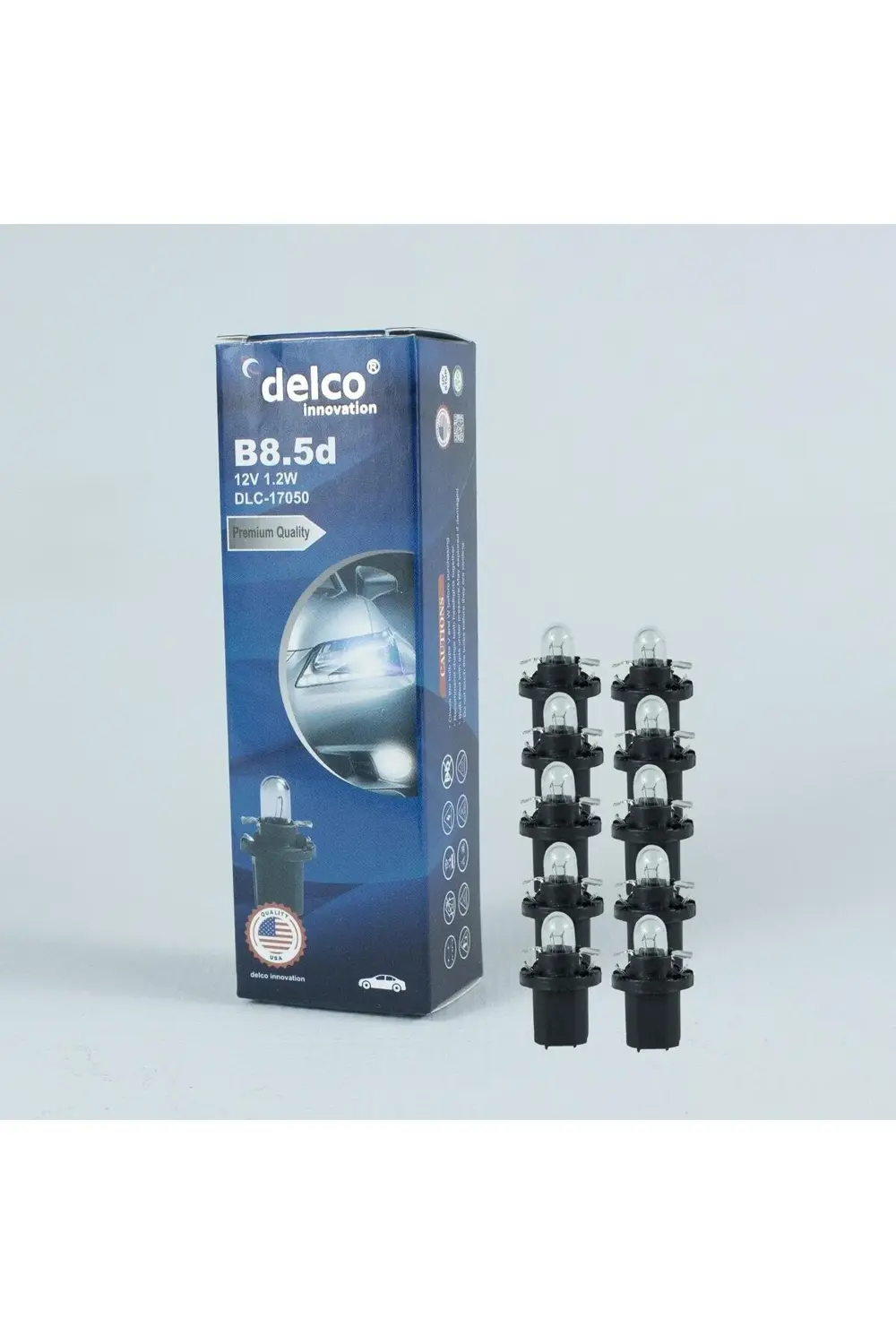 U.s.a B8.5d 1.2w Duylu Gösterge Ampulü 12 Volt 10 Adet