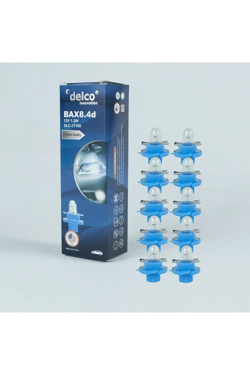 U.s.a Bax8.4d 1.2w Duylu Gösterge Ampulü 12 Volt 10 Adet