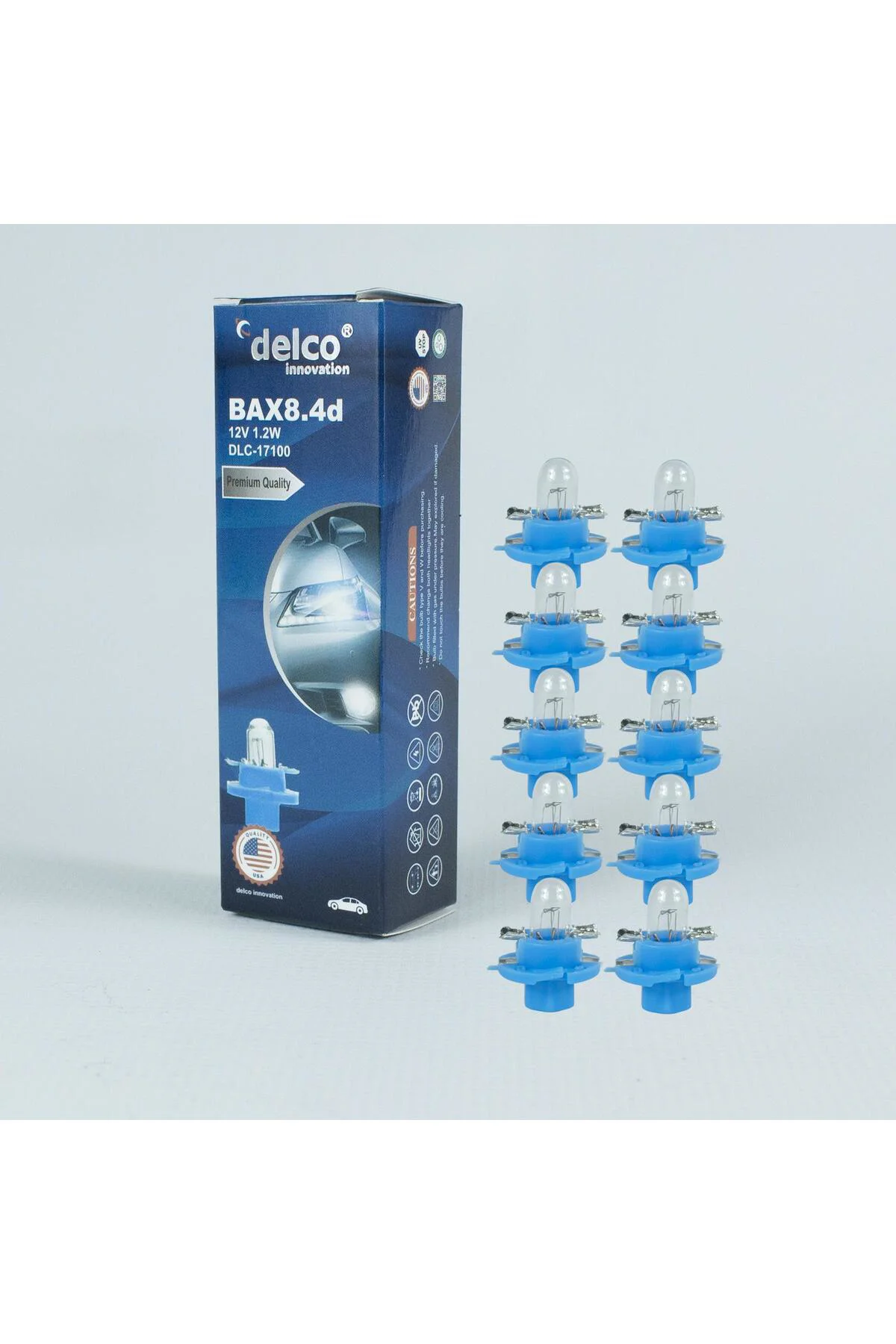 U.s.a Bax8.4d 1.2w Duylu Gösterge Ampulü 12 Volt 10 Adet