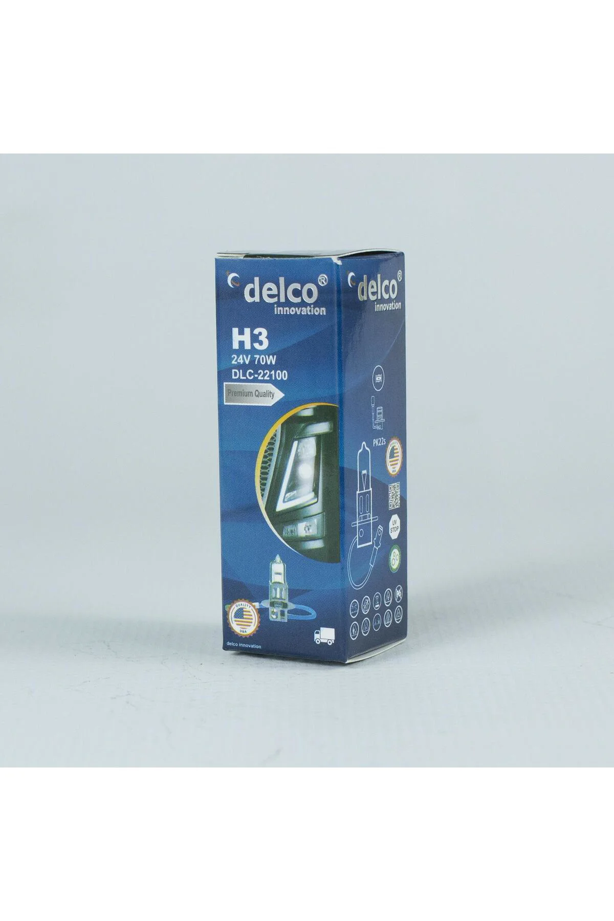 U.S.A H3 24 VOLT +%30 FAZLA IŞIK HALOGEN AMPUL PK22S 10 ADET