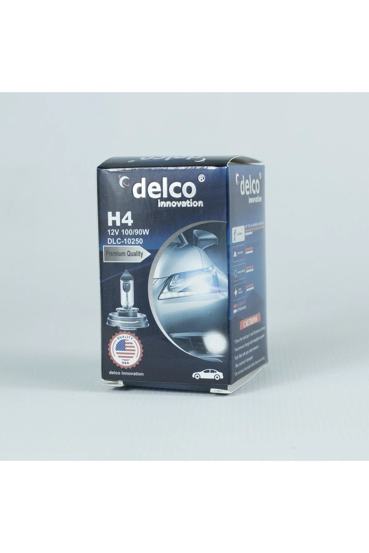 U.s.a H4 90/100w Tablalı 45t Far Ampulü 12 Volt 10 Adet